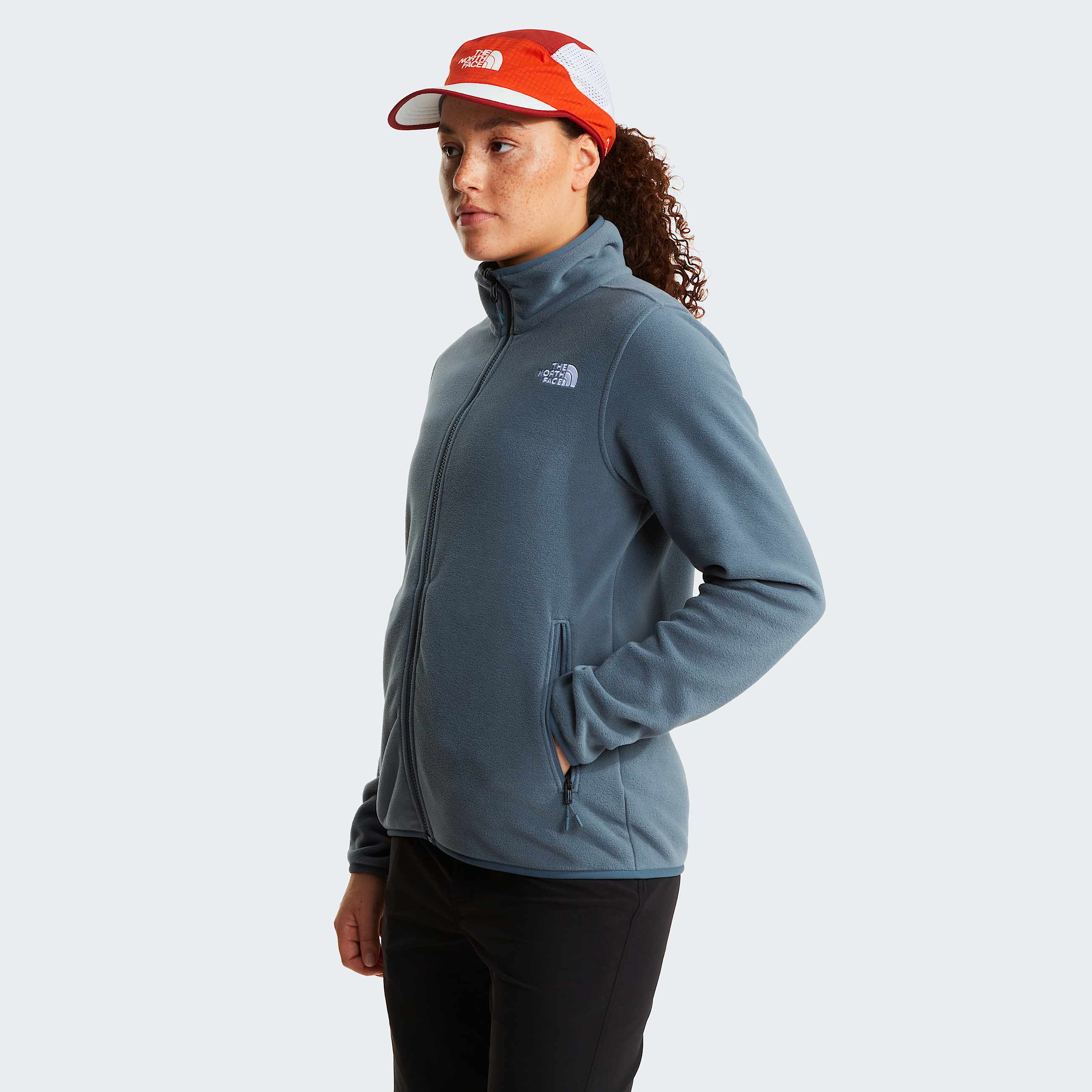 Glacier Fleece mit durchgehendem RV fr Damen TNF Granite Grey HERO