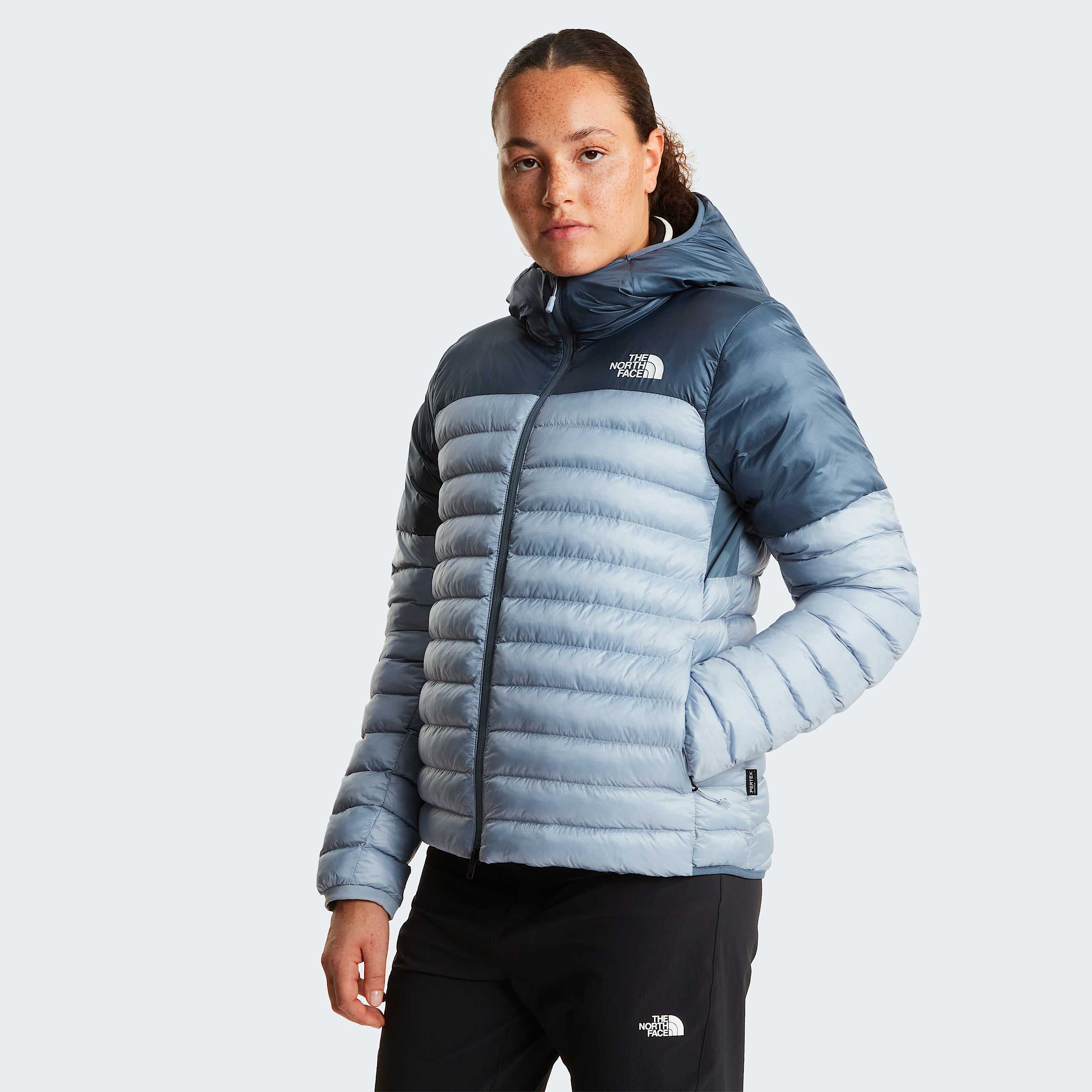 Giacca con cappuccio Terra Peak da donna TNF Frost GreyGranite Grey HERO