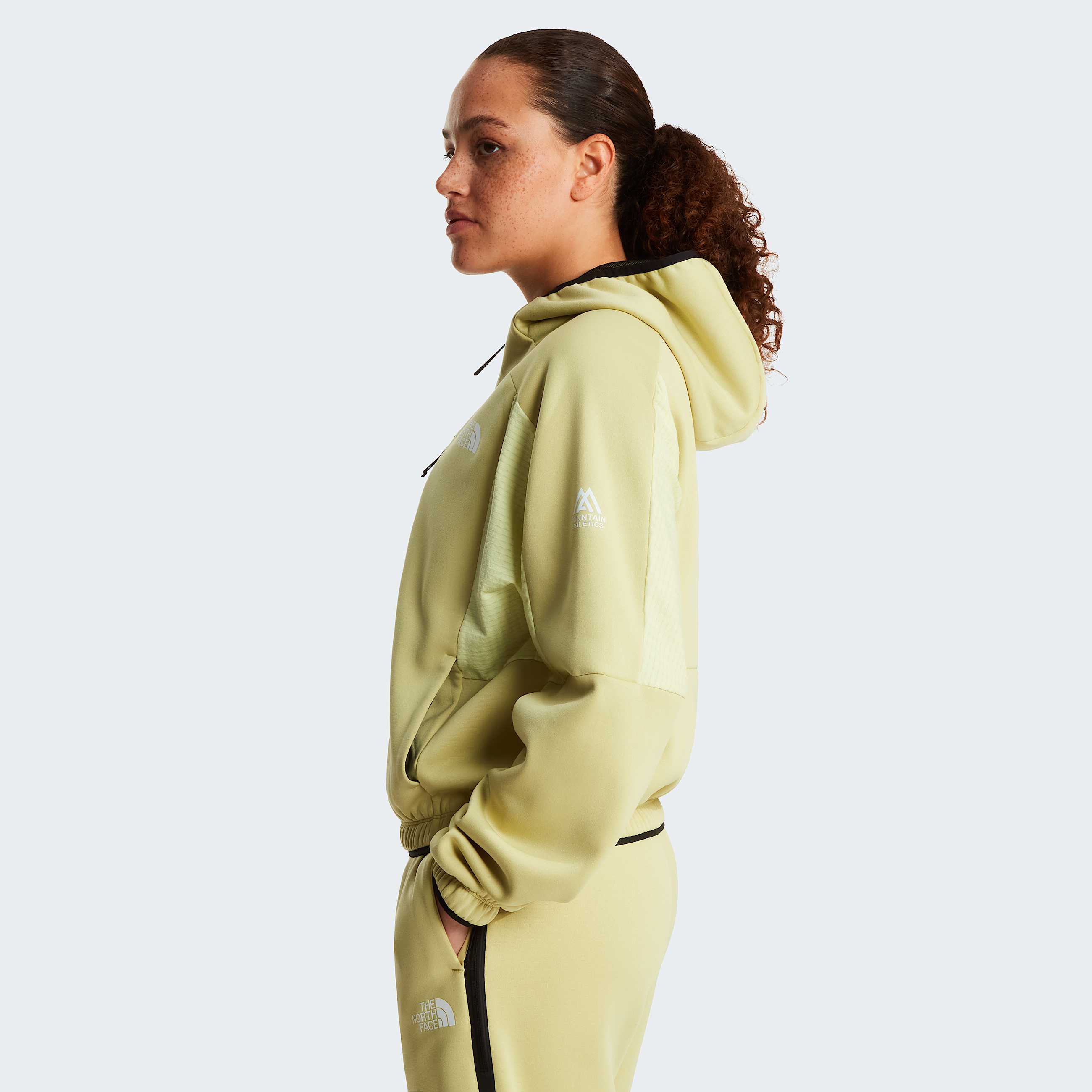Mountain Athleticsfleece met capuchon en volledige rits voor dames TNF Pear ALT2