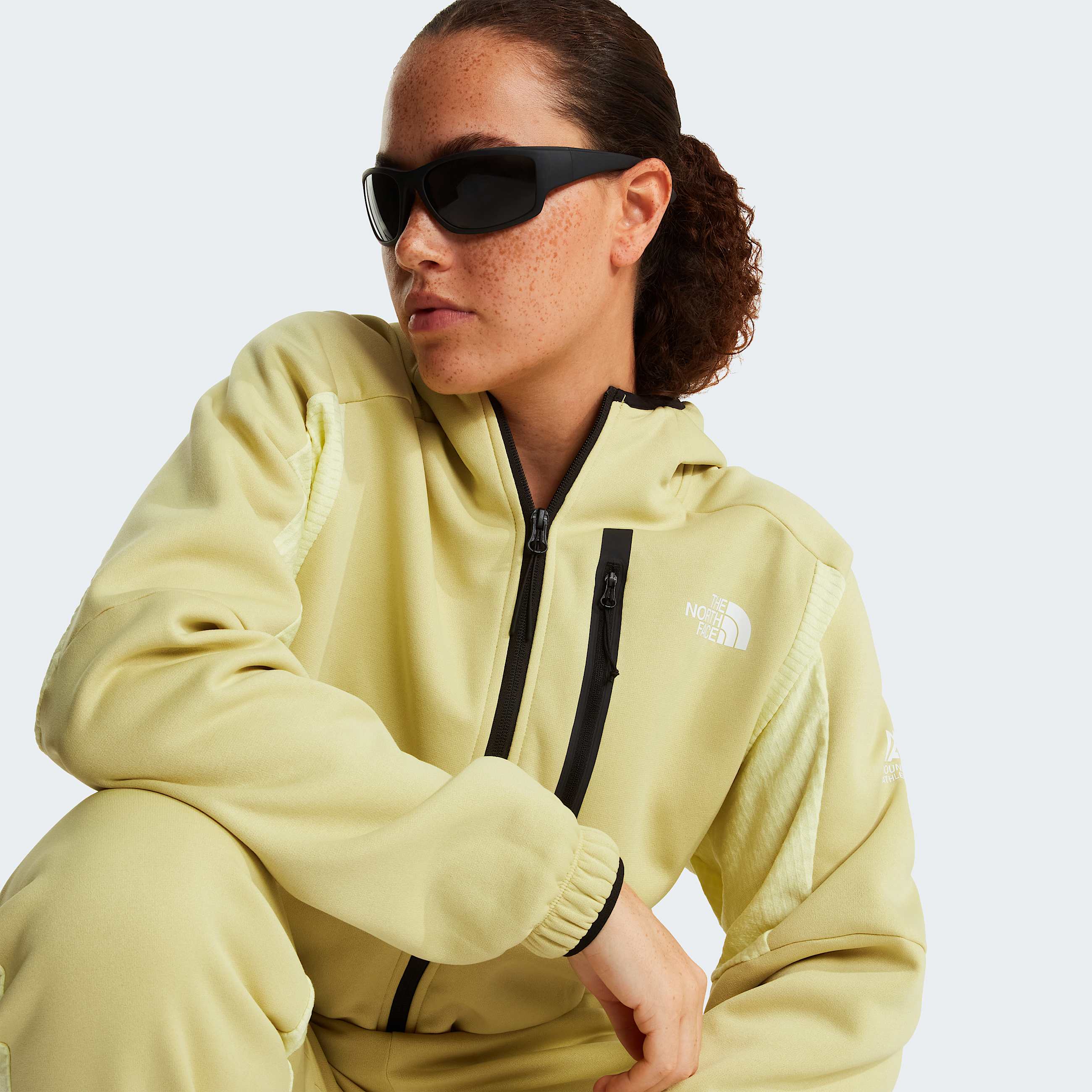 Mountain Athleticsfleece met capuchon en volledige rits voor dames TNF Pear ALT7