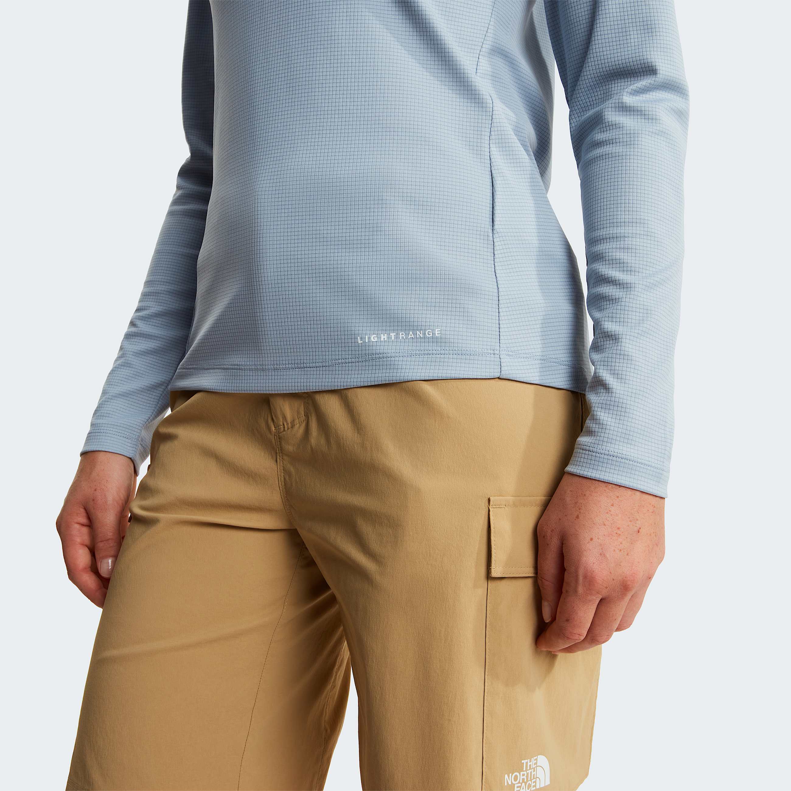 Womens Shadow LongSleeve TShirt TNF Frost Grey ALT5