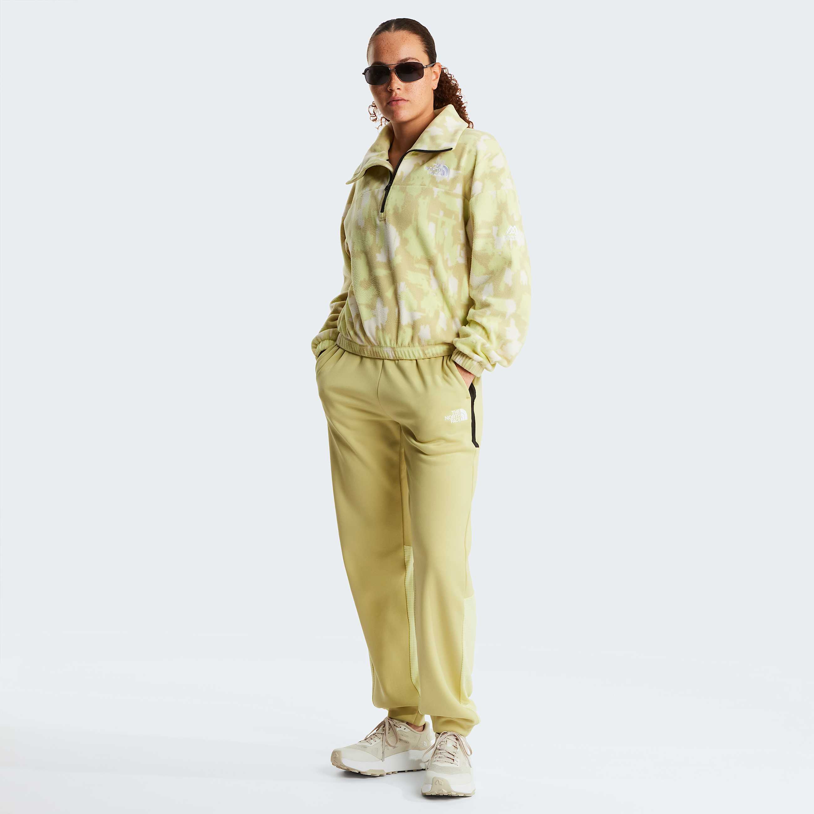 Pile Mountain Athletics con mezza cerniera e stampa da donna TNF ALT1