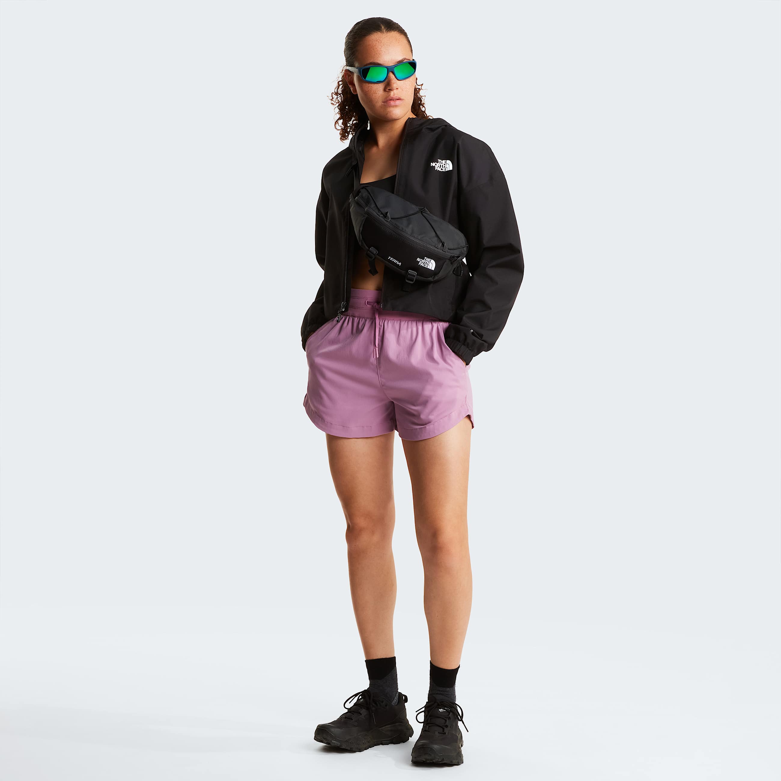 Womens Quest DryVent Cropped Jacket TNF TNF Black ALT1