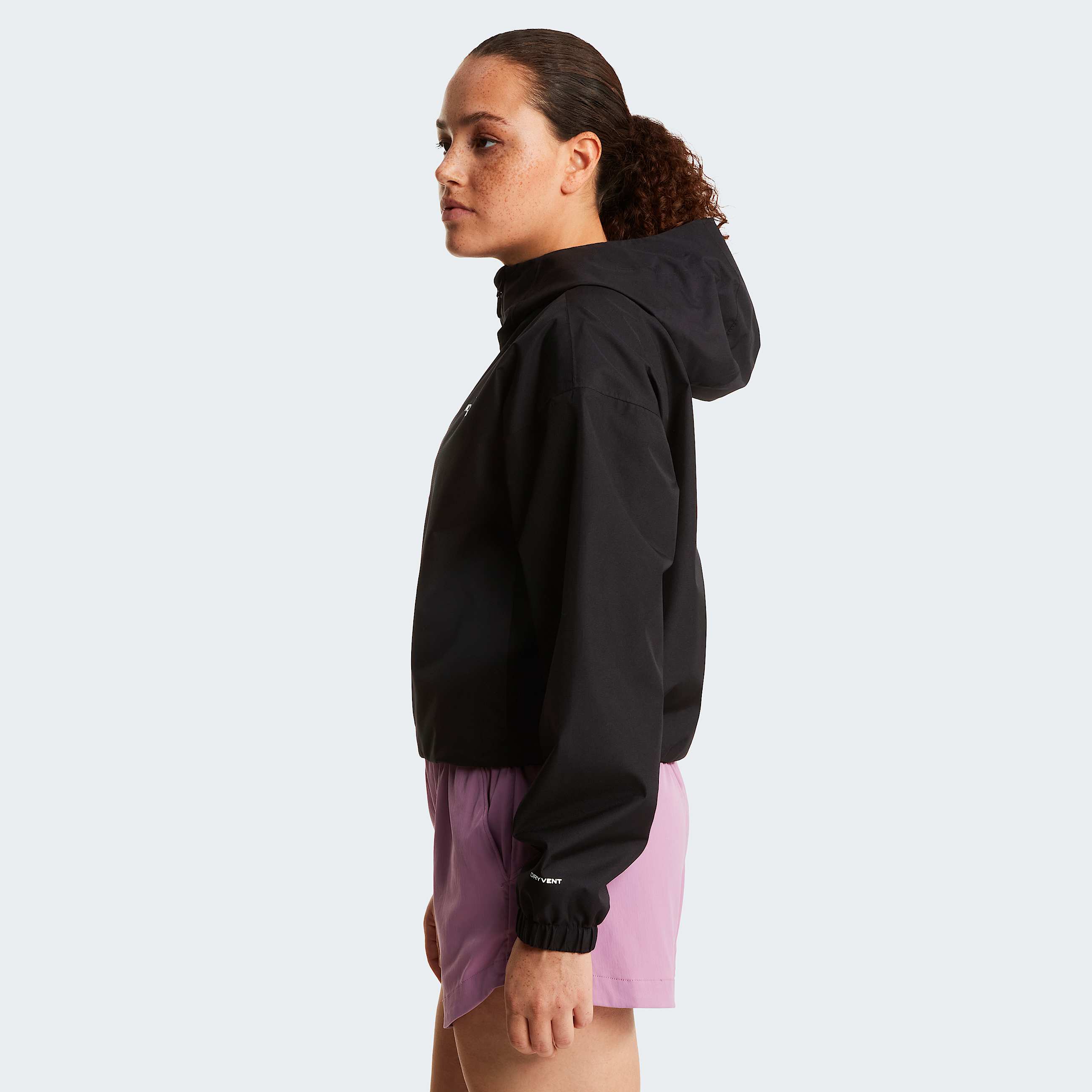 Womens Quest DryVent Cropped Jacket TNF TNF Black ALT2