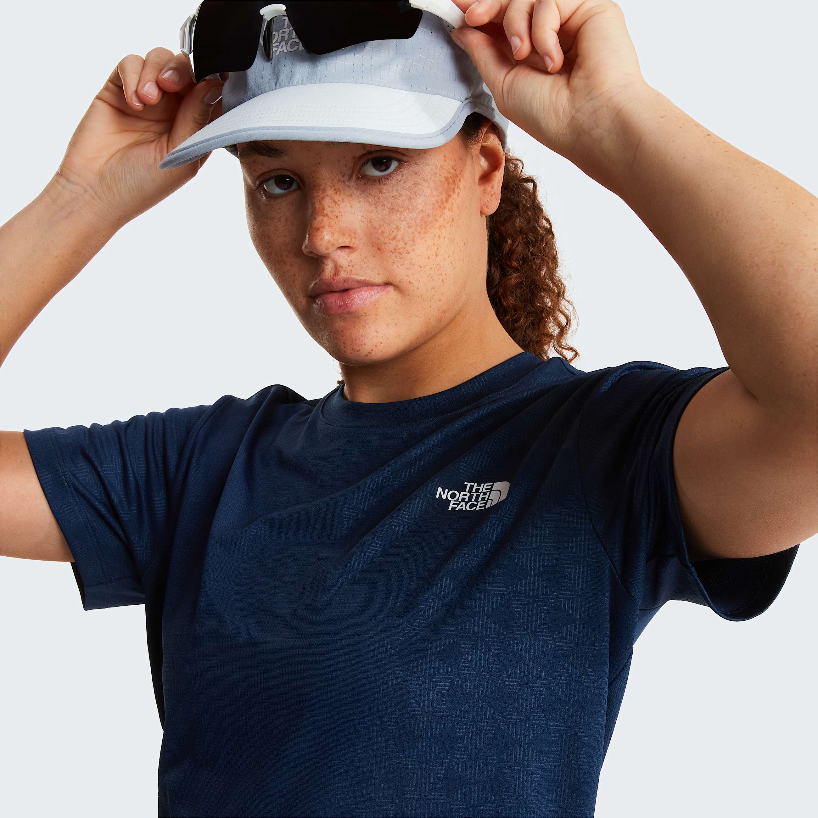 Tshirt Flex Geo Embossed Regular da donna TNF ALT6