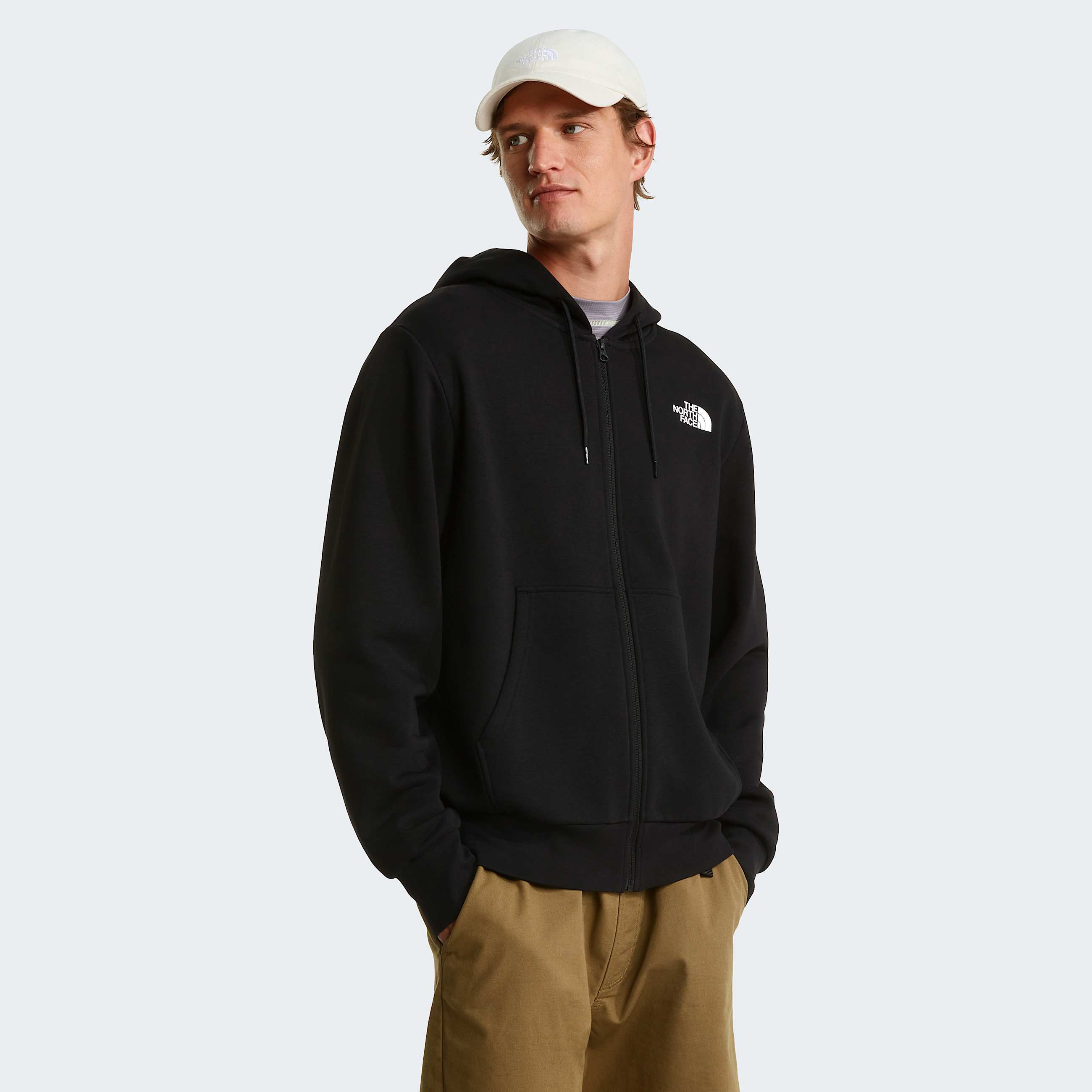 Mens Simple Dome Light Regular Hoodie TNF TNF Black HERO