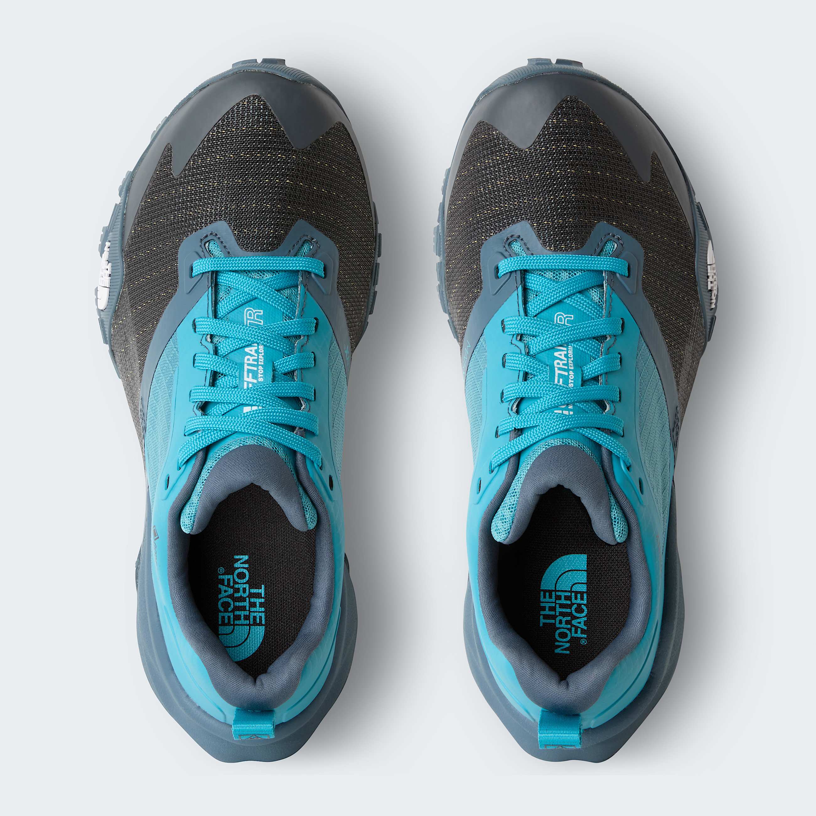 Womens Offtrail TR GORETEX Trail Running Shoes TNF River IceGranite Grey ALT1