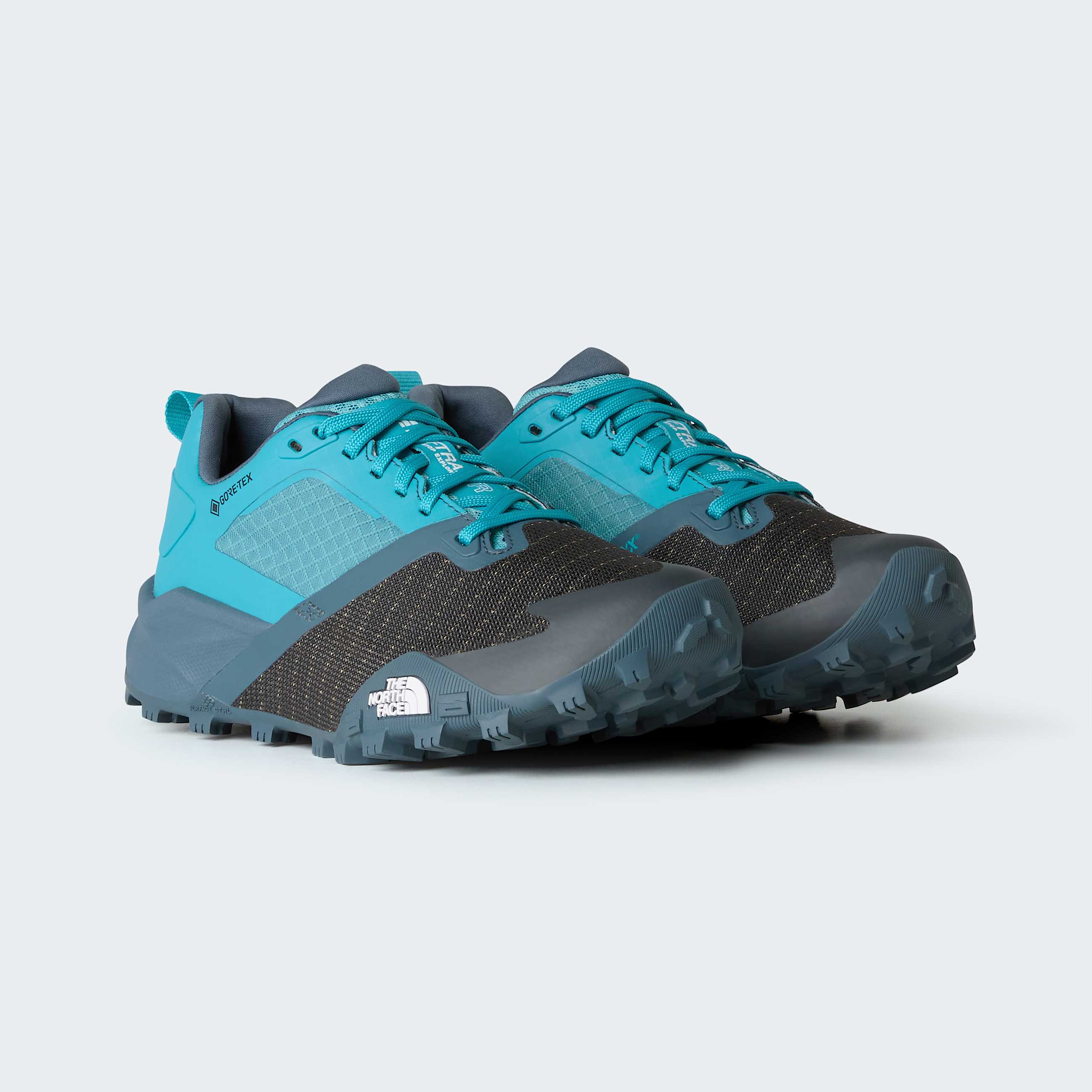 Womens Offtrail TR GORETEX Trail Running Shoes TNF River IceGranite Grey ALT8