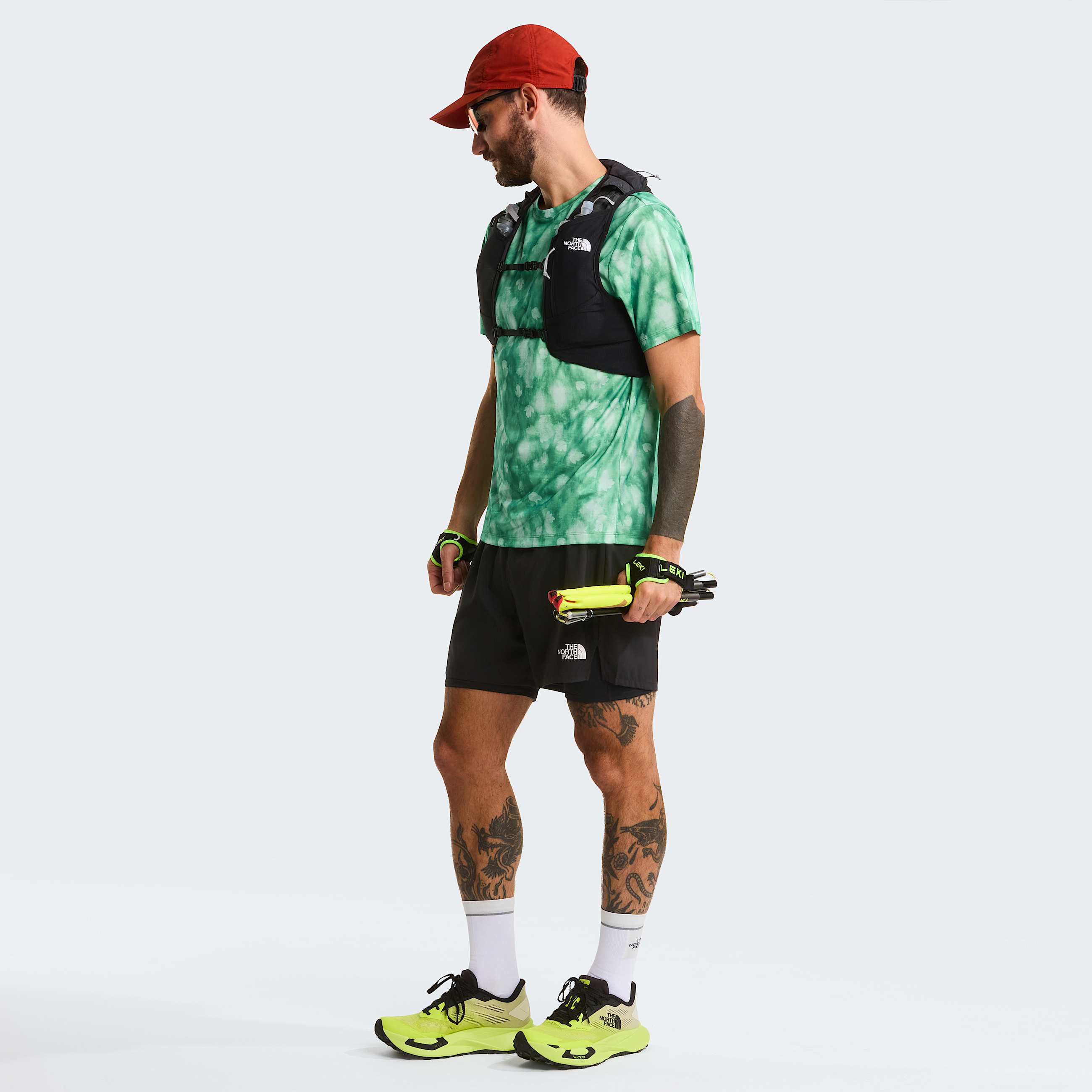 Mens VECTIV Enduris 4 Trail Running Shoes TNF Fizz LimeTNF Black ALT3