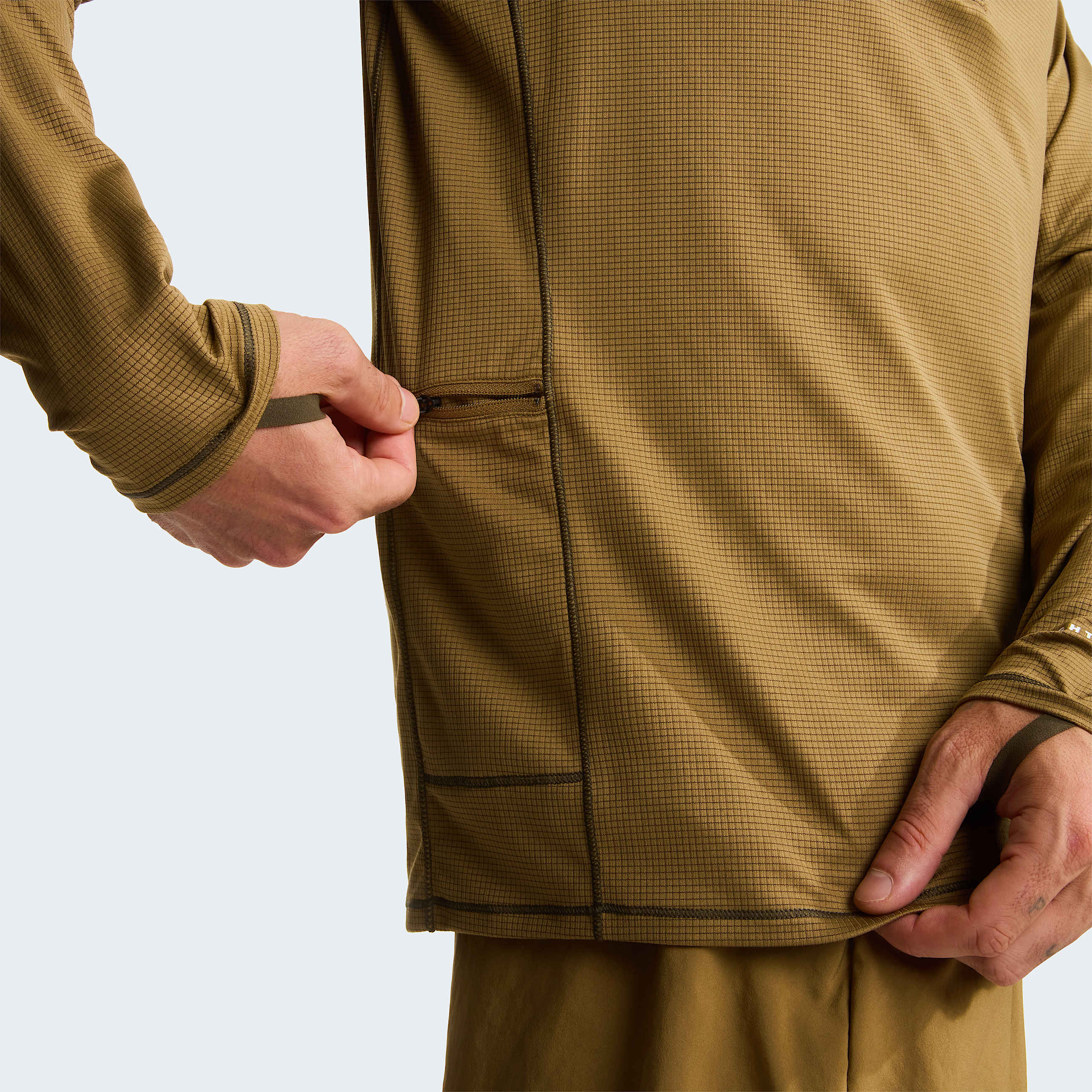 Mska koszulka z dugim rkawem i zamkiem o dugoci 14 Sunriser TNF ALT9