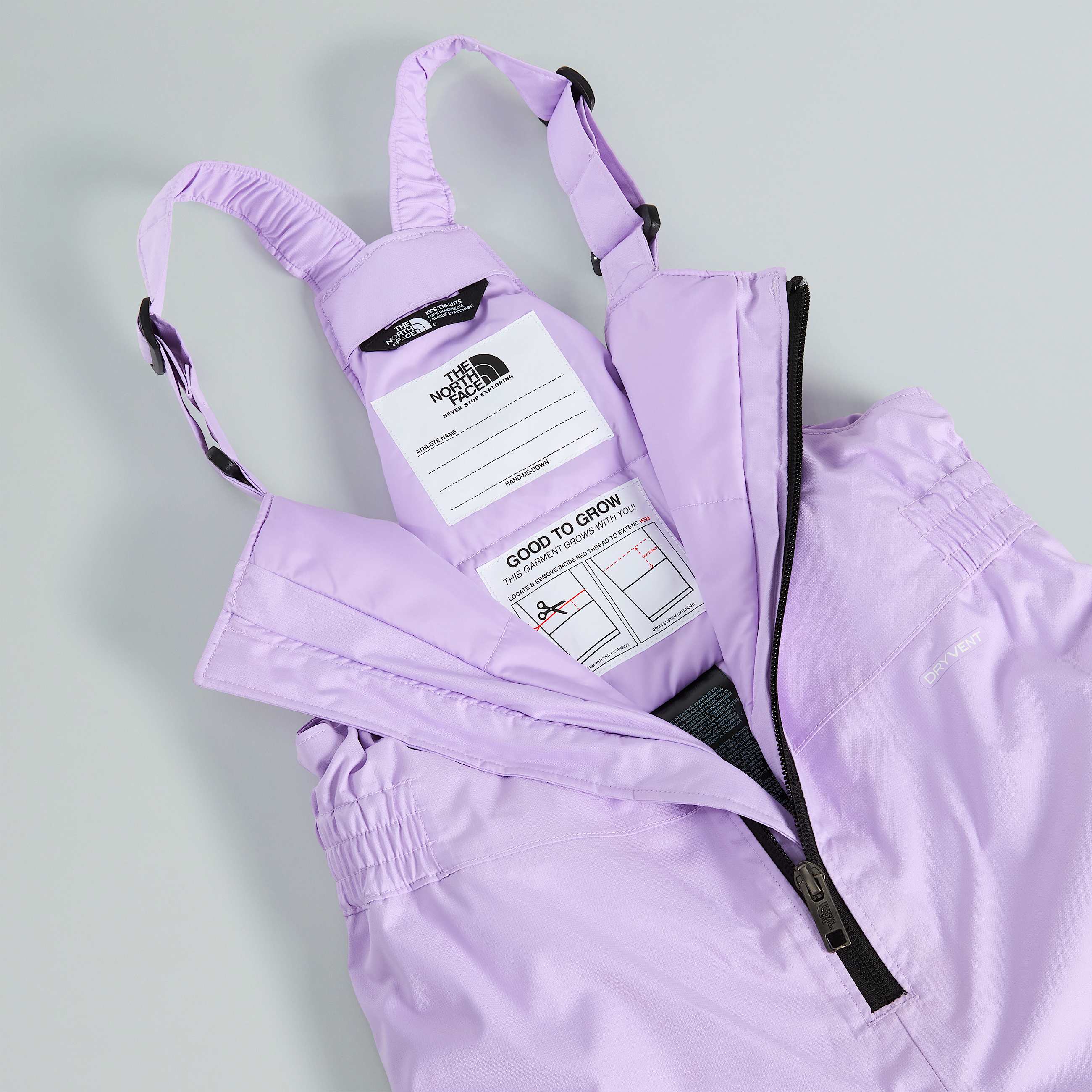 Kids Freedom Insulated Bib Trousers TNF Lite Lilac ALT16