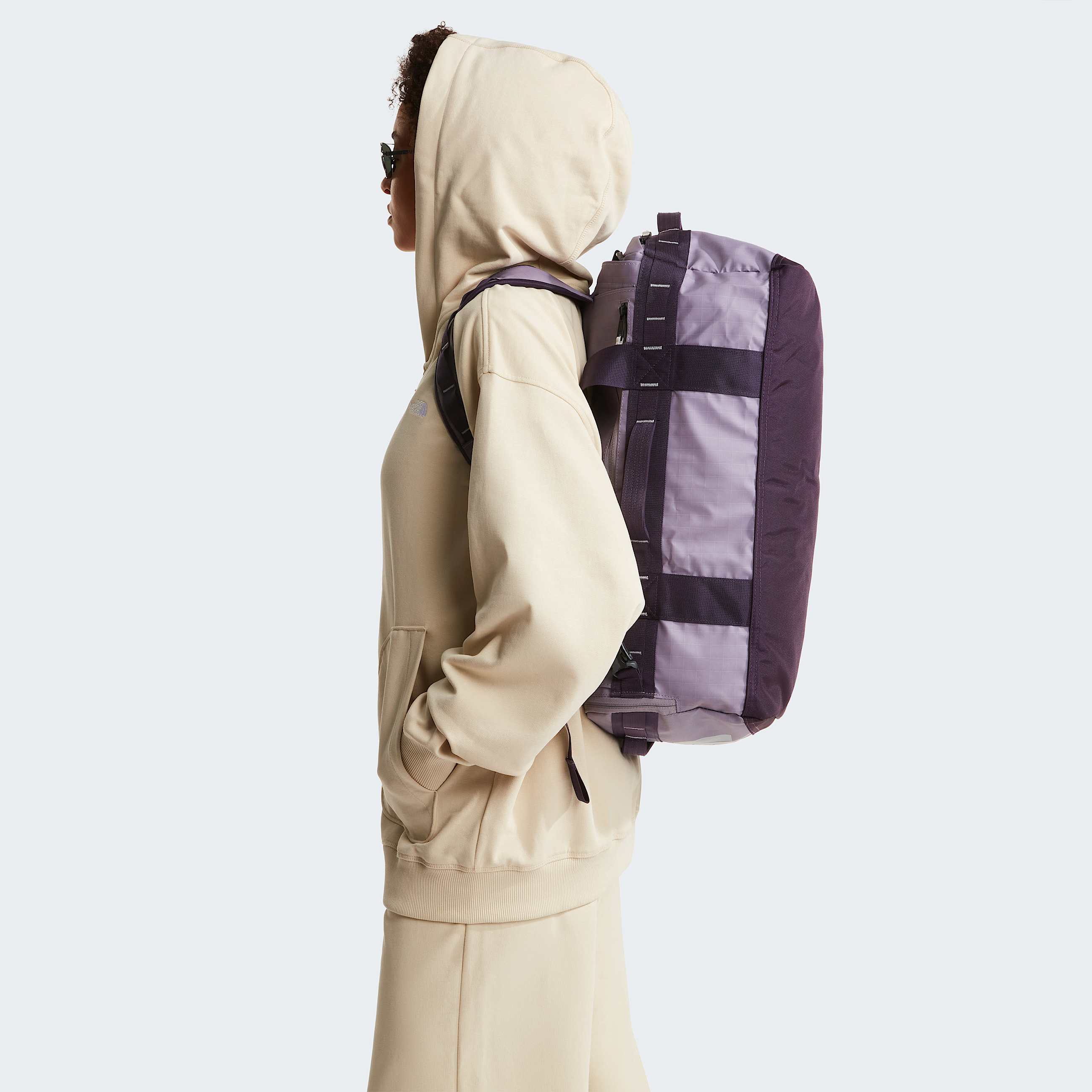 Base Camp Voyager Duffel 42L TNF Transcendent GreyEndless DuskHigh Rise Grey ALT1