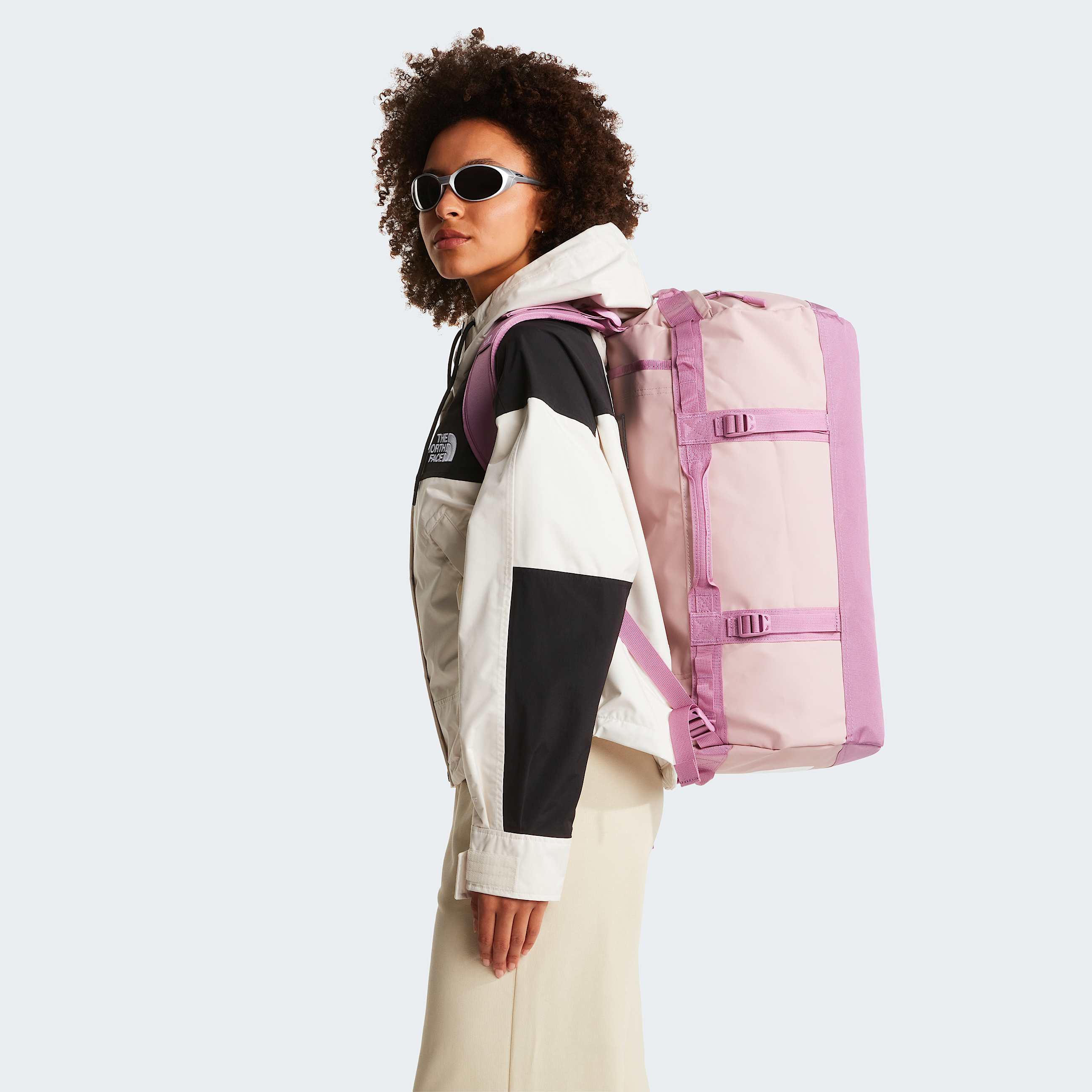 Base Camp Duffel 50L  Small TNF Metal PinkHushed Lavender ALT1