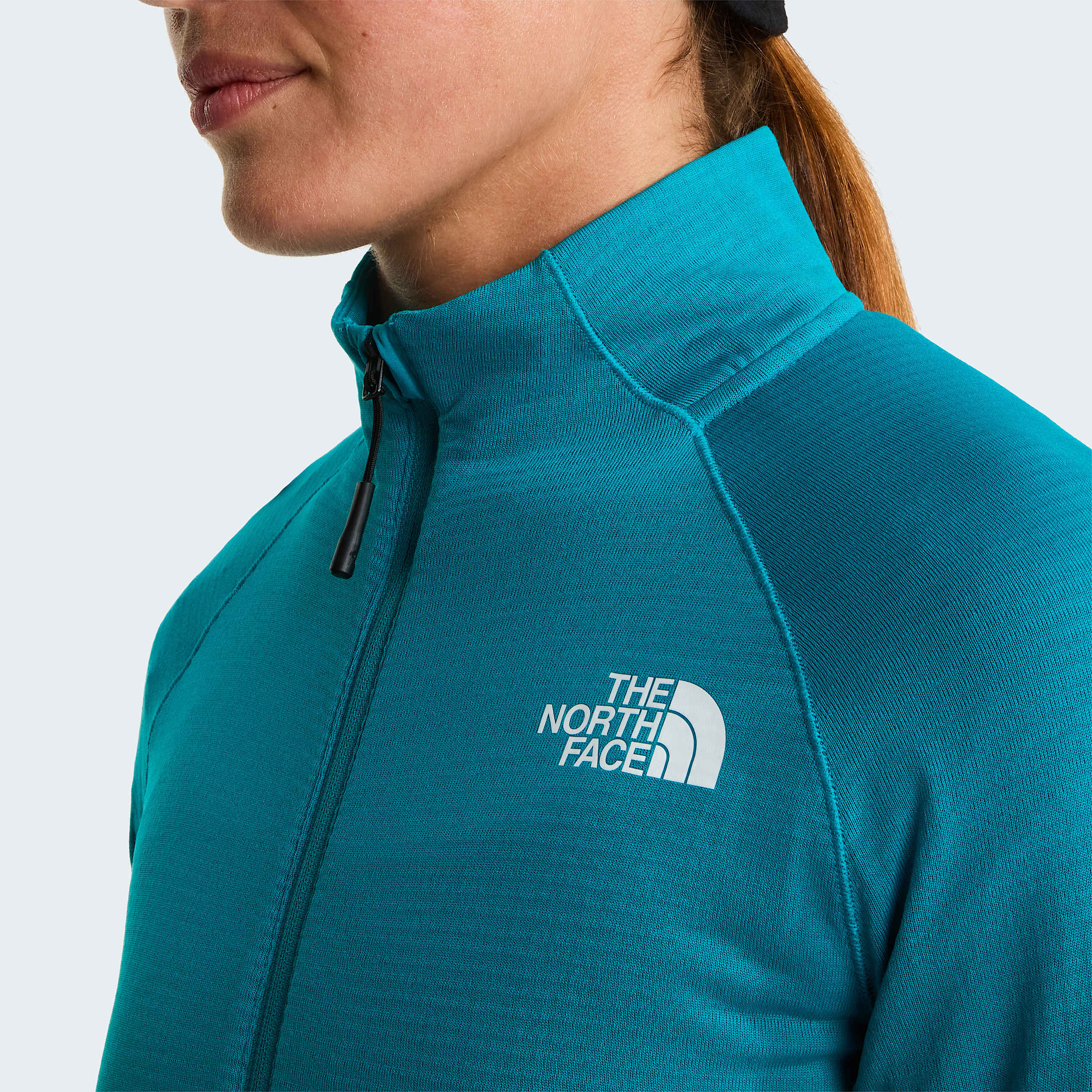 Giacca con cappuccio Bolt Polartec Power Grid da donna TNF Deep Teal ALT7