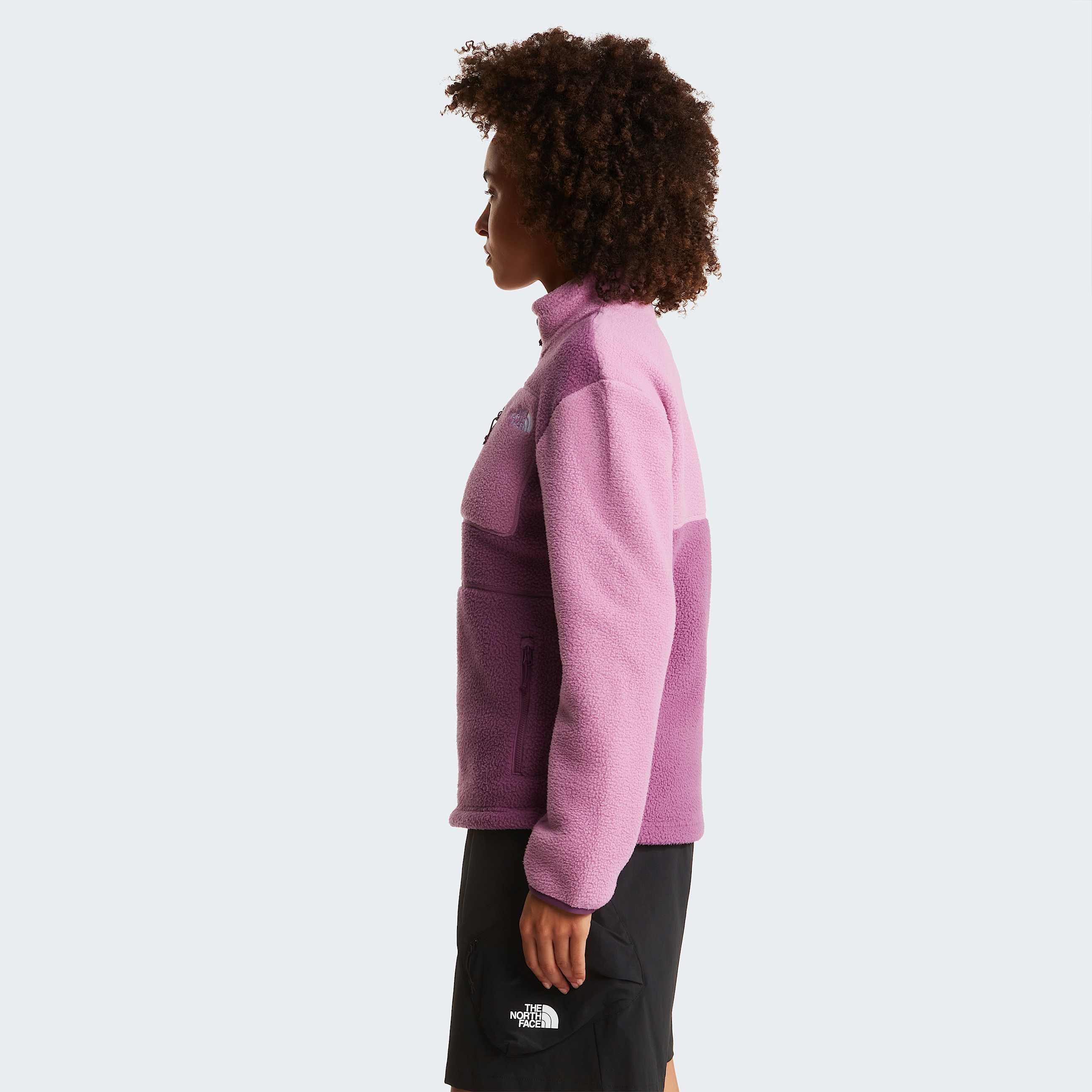 Yumiori Fleecejacke mit durchgehendem RV fr Damen TNF Chroma PurpleHushed LavenderChroma Purple ALT2