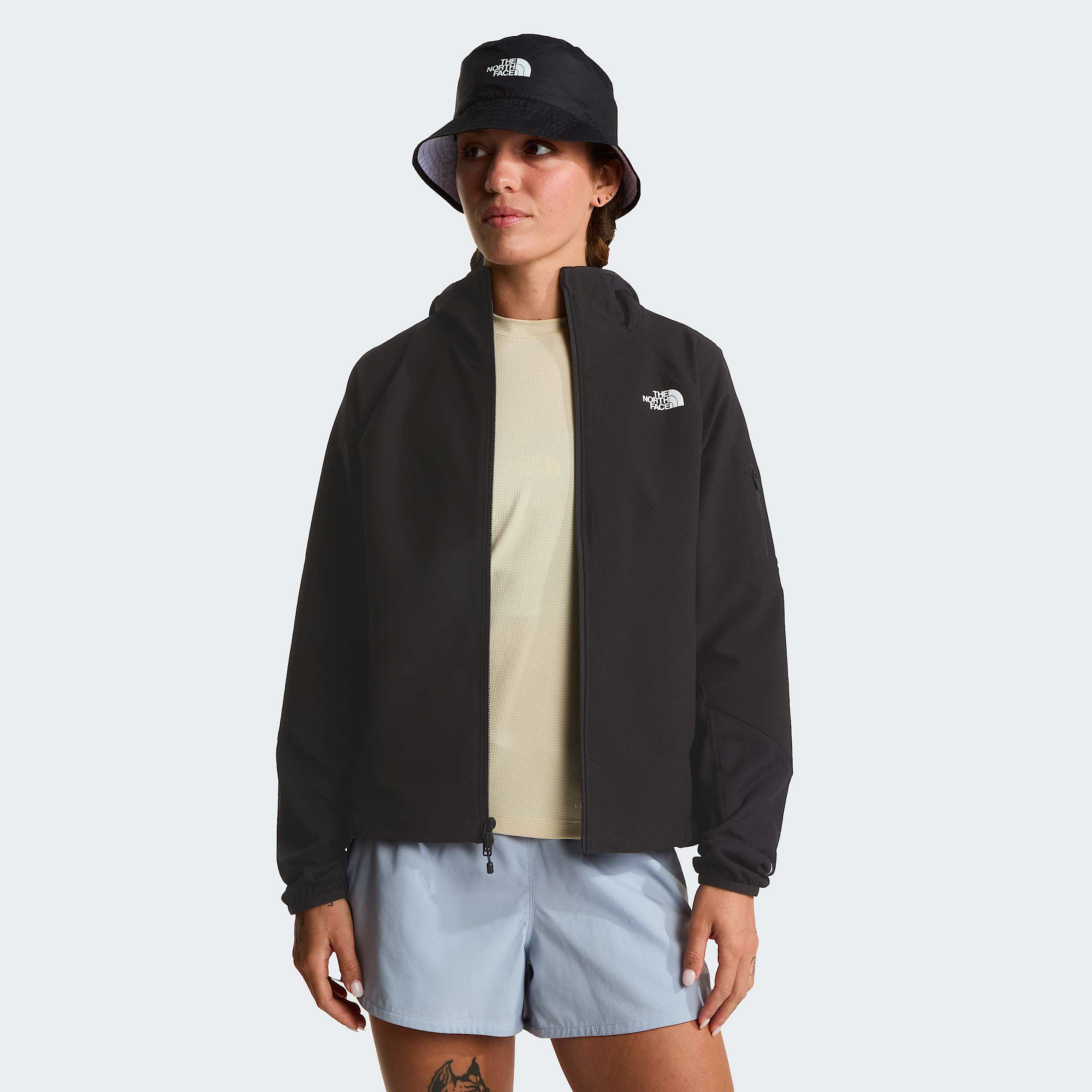 Hybrid Tek Approach FullZip Hooded Jacket W TNF TNF Black ALT4
