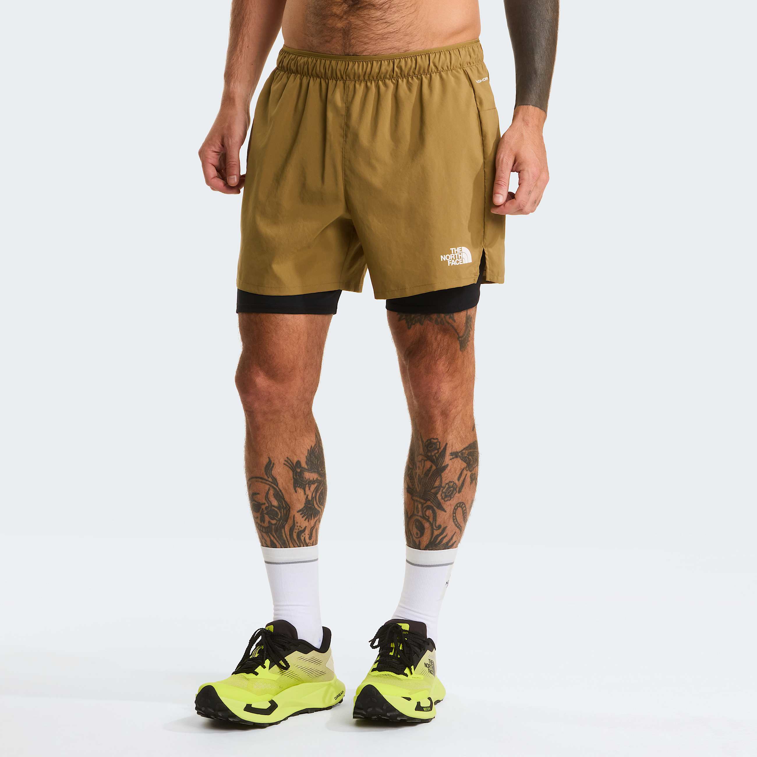 Mens Lightbright 2in1 5 Shorts TNF CedarTNF Black HERO