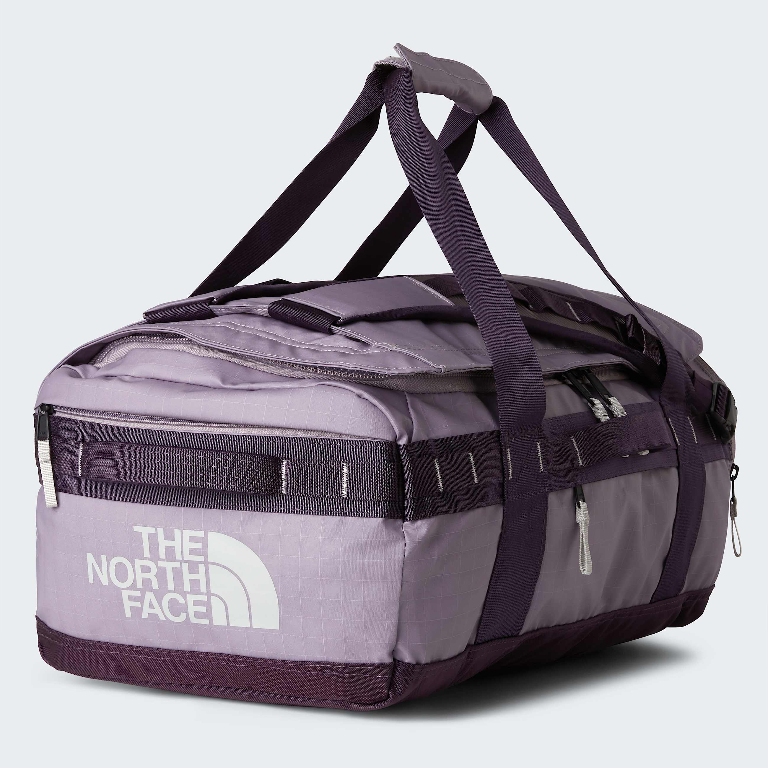 Base Camp Voyager Duffel 42L TNF Transcendent GreyEndless DuskHigh Rise Grey HERO