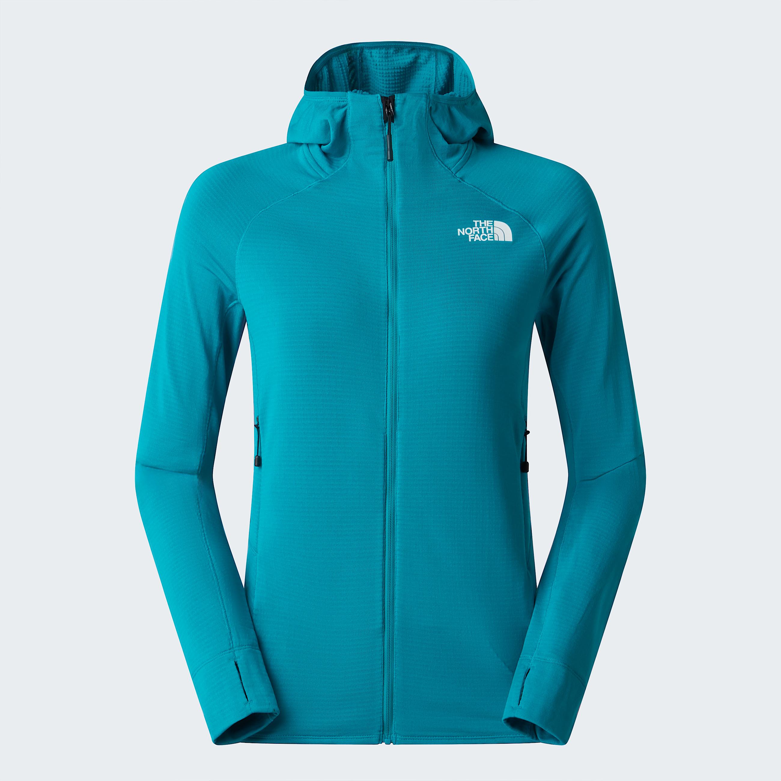 Giacca con cappuccio Bolt Polartec Power Grid da donna TNF Deep Teal ALT20