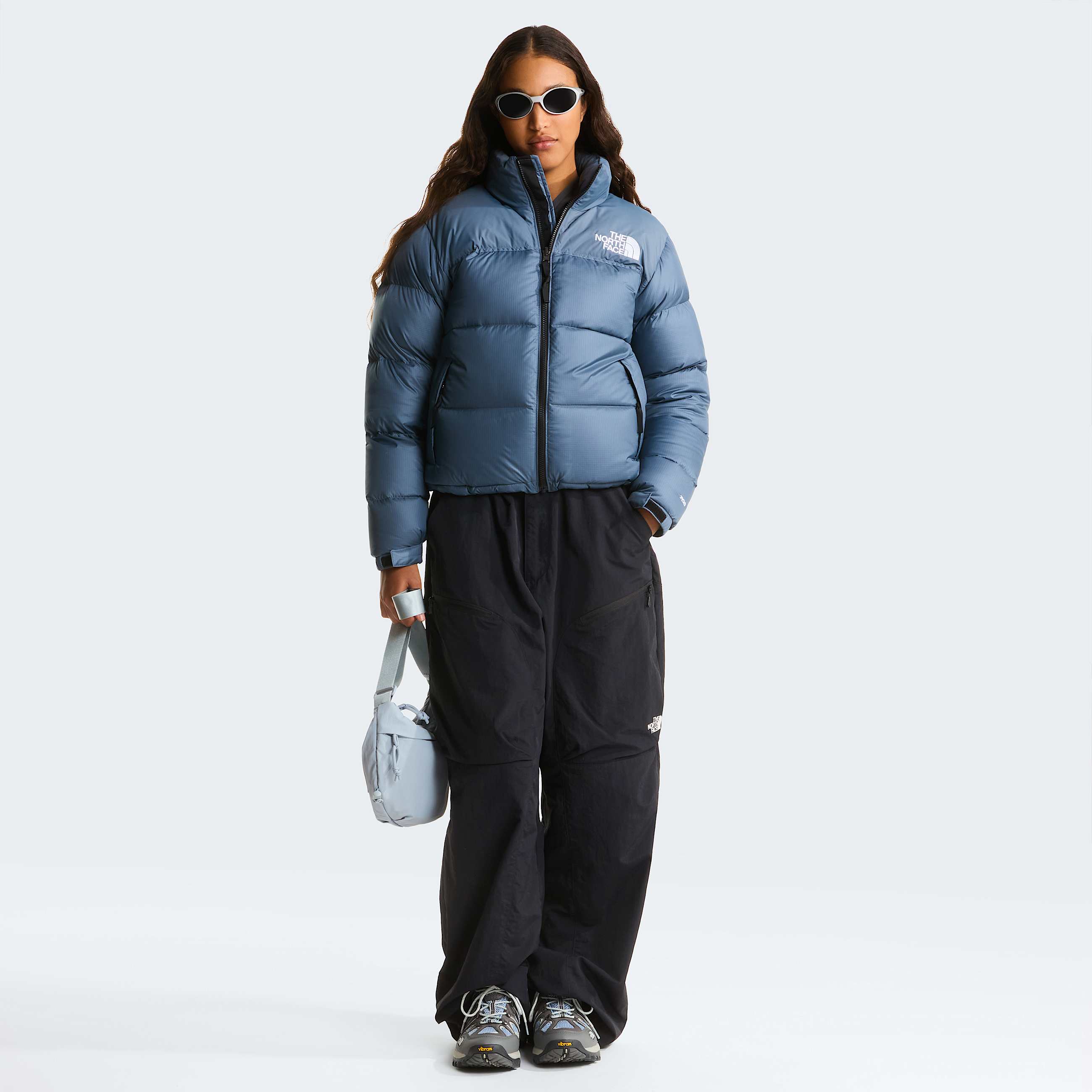 Womens 1996 Retro Nuptse Jacket TNF Granite Grey ALT1