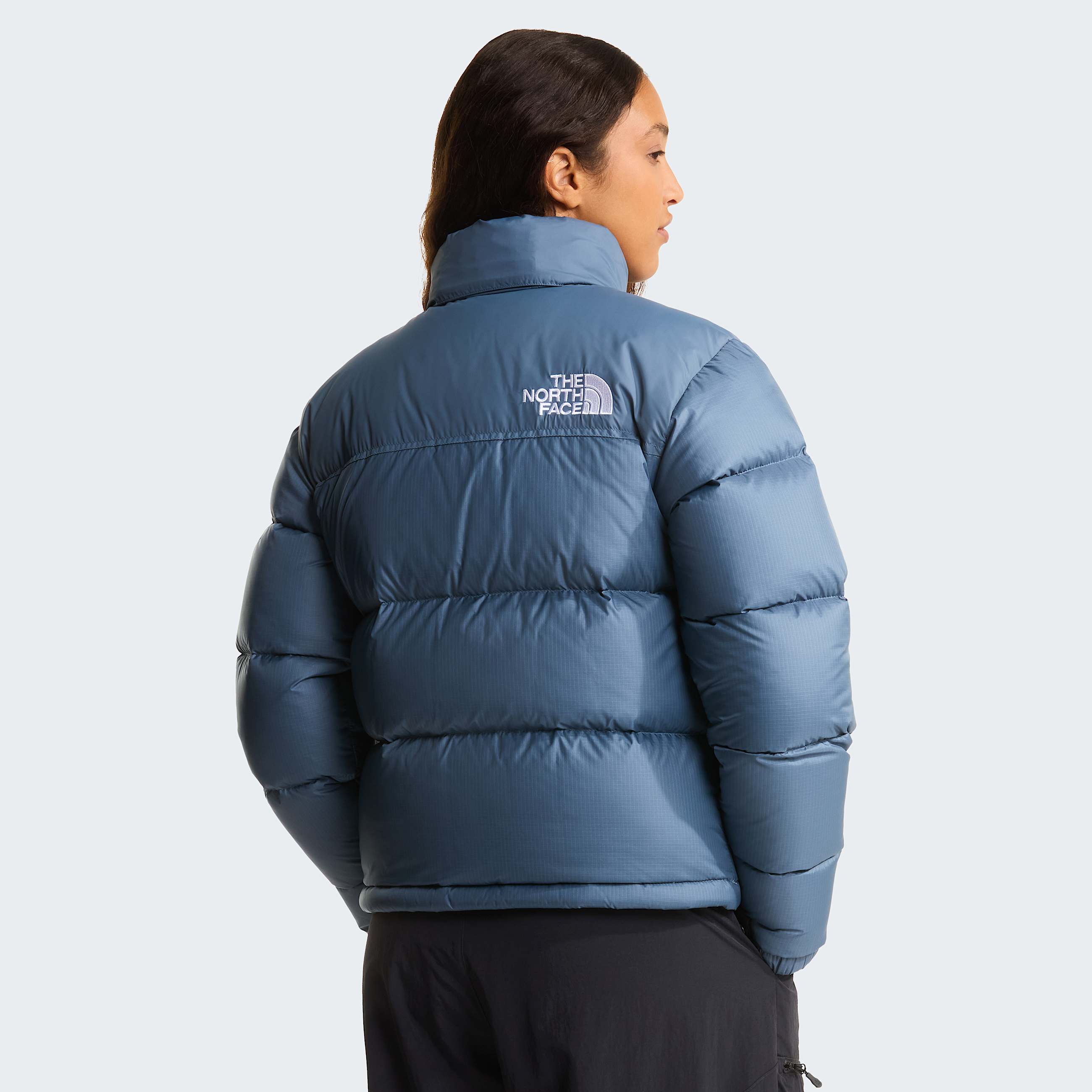 Womens 1996 Retro Nuptse Jacket TNF Granite Grey ALT3