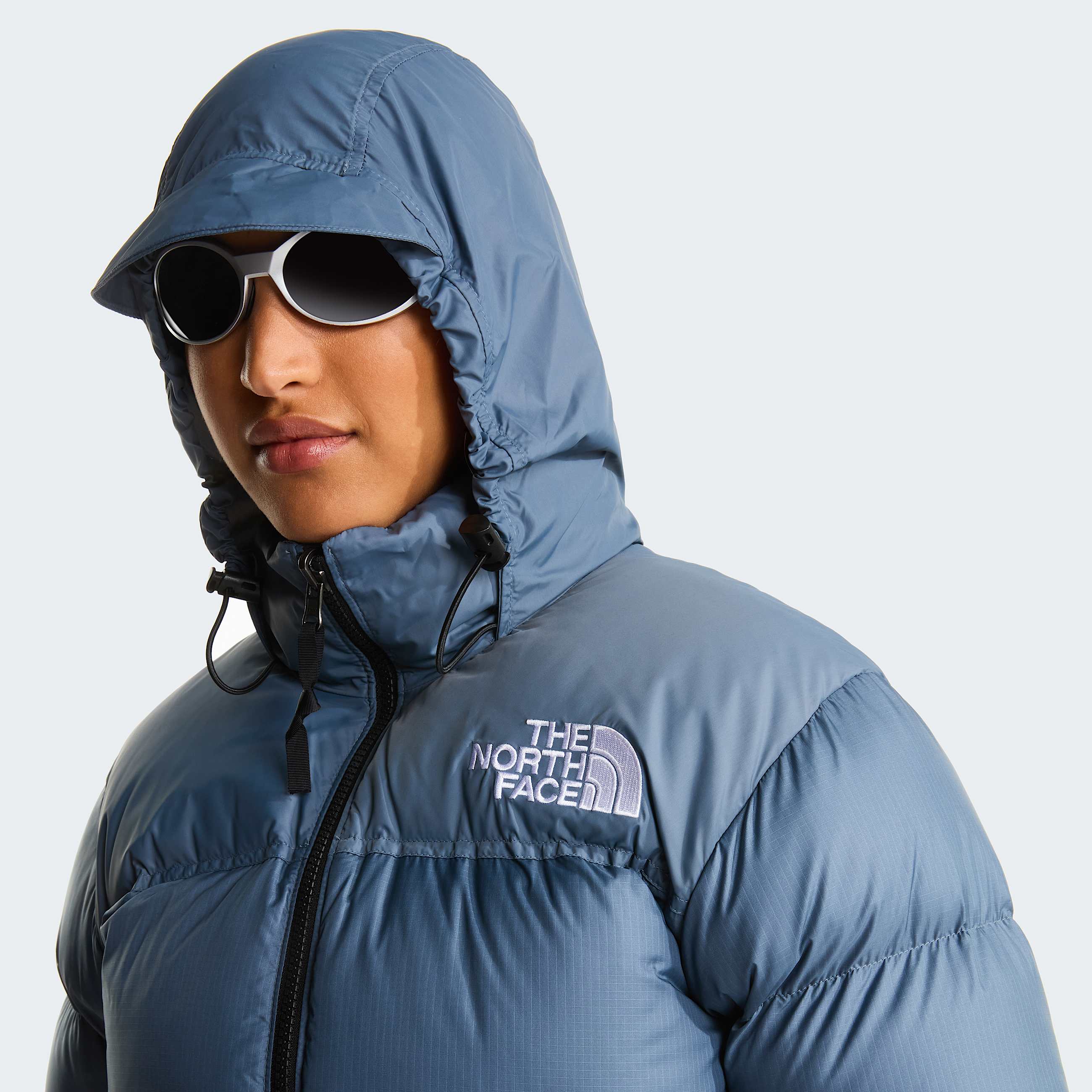Womens 1996 Retro Nuptse Jacket TNF Granite Grey ALT5
