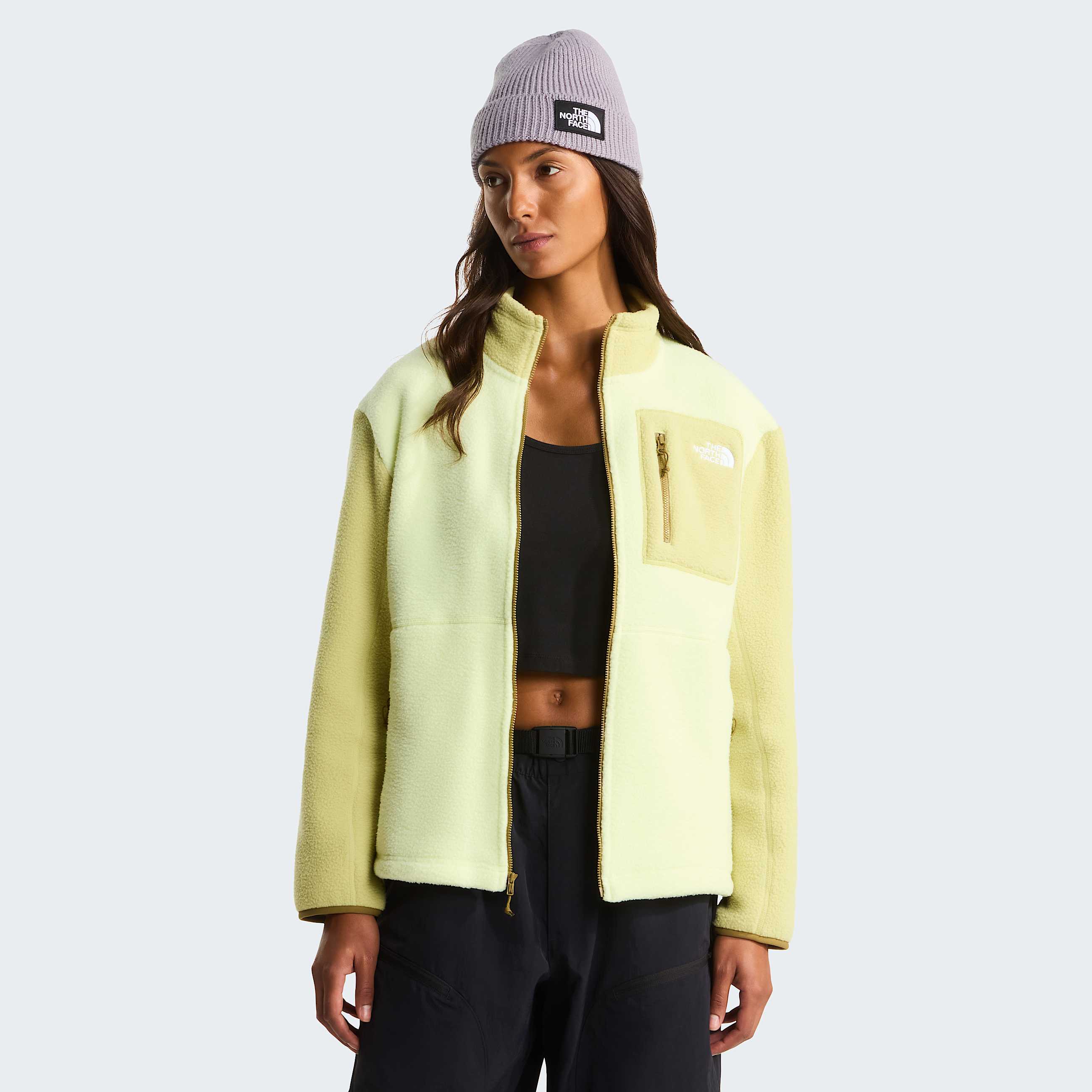 Veste en polaire zippe Yumiori pour femme TNF Lemon MistPearCedar ALT4
