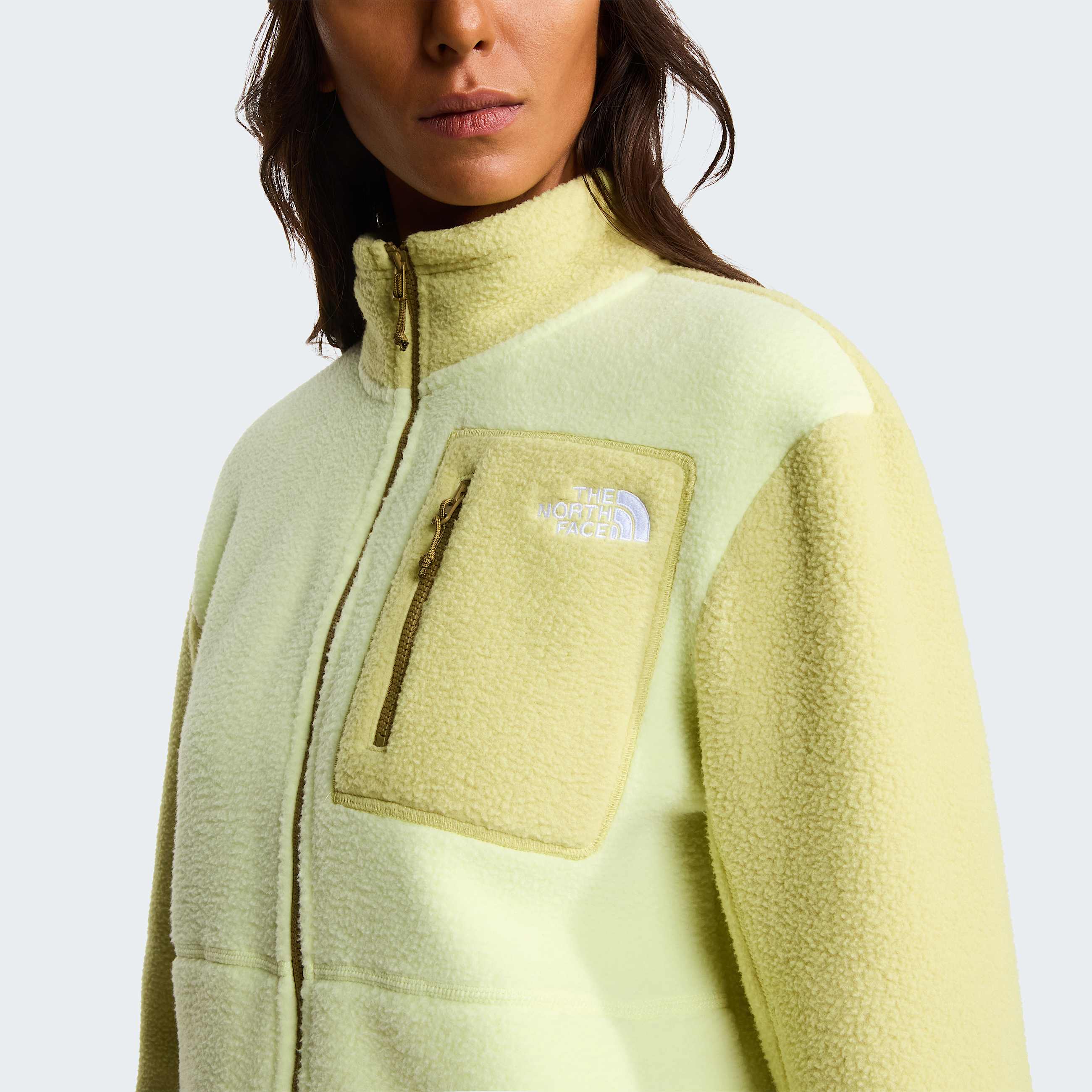 Veste en polaire zippe Yumiori pour femme TNF Lemon MistPearCedar ALT5