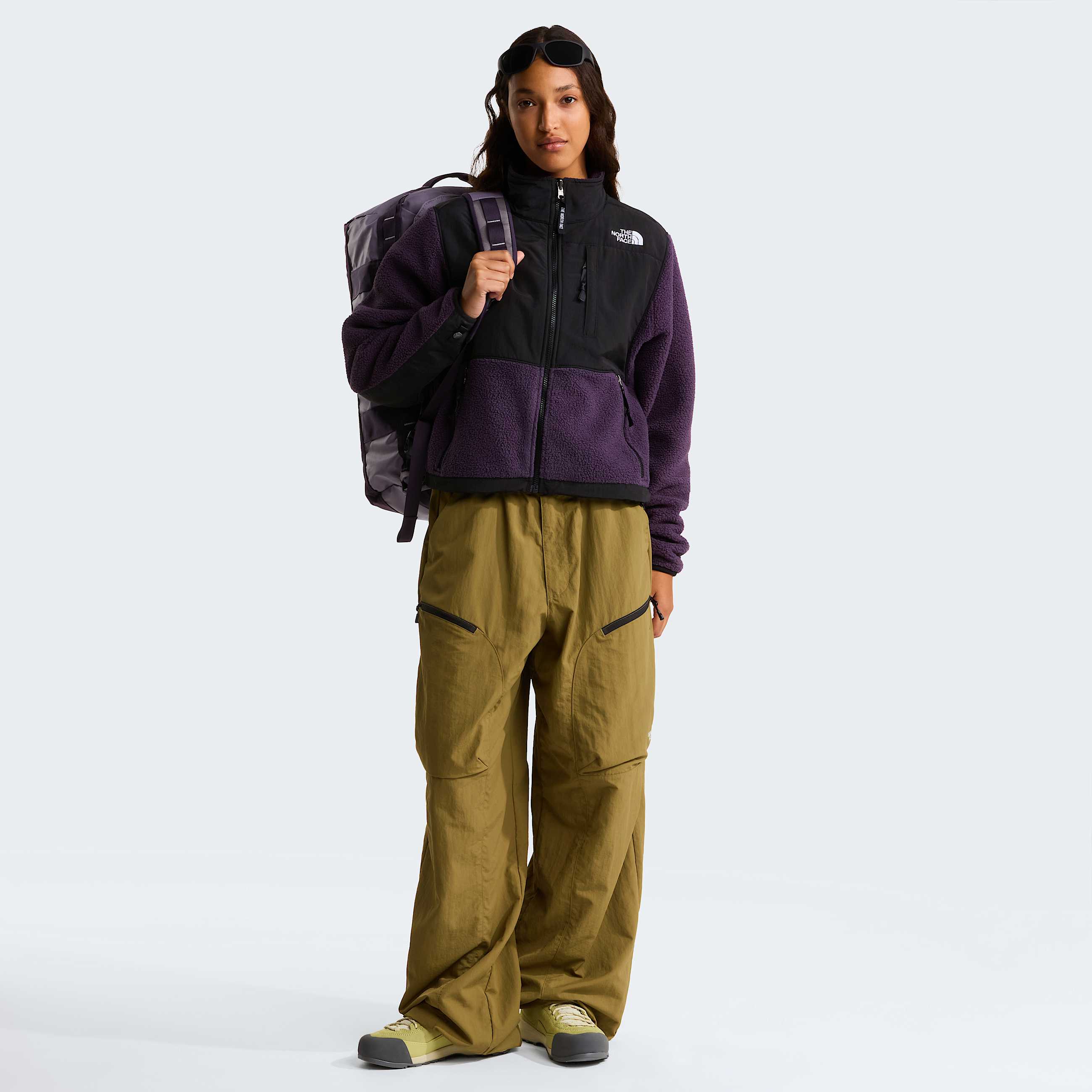 Womens Retro Denali Jacket TNF Endless Dusk TNF Black ALT1