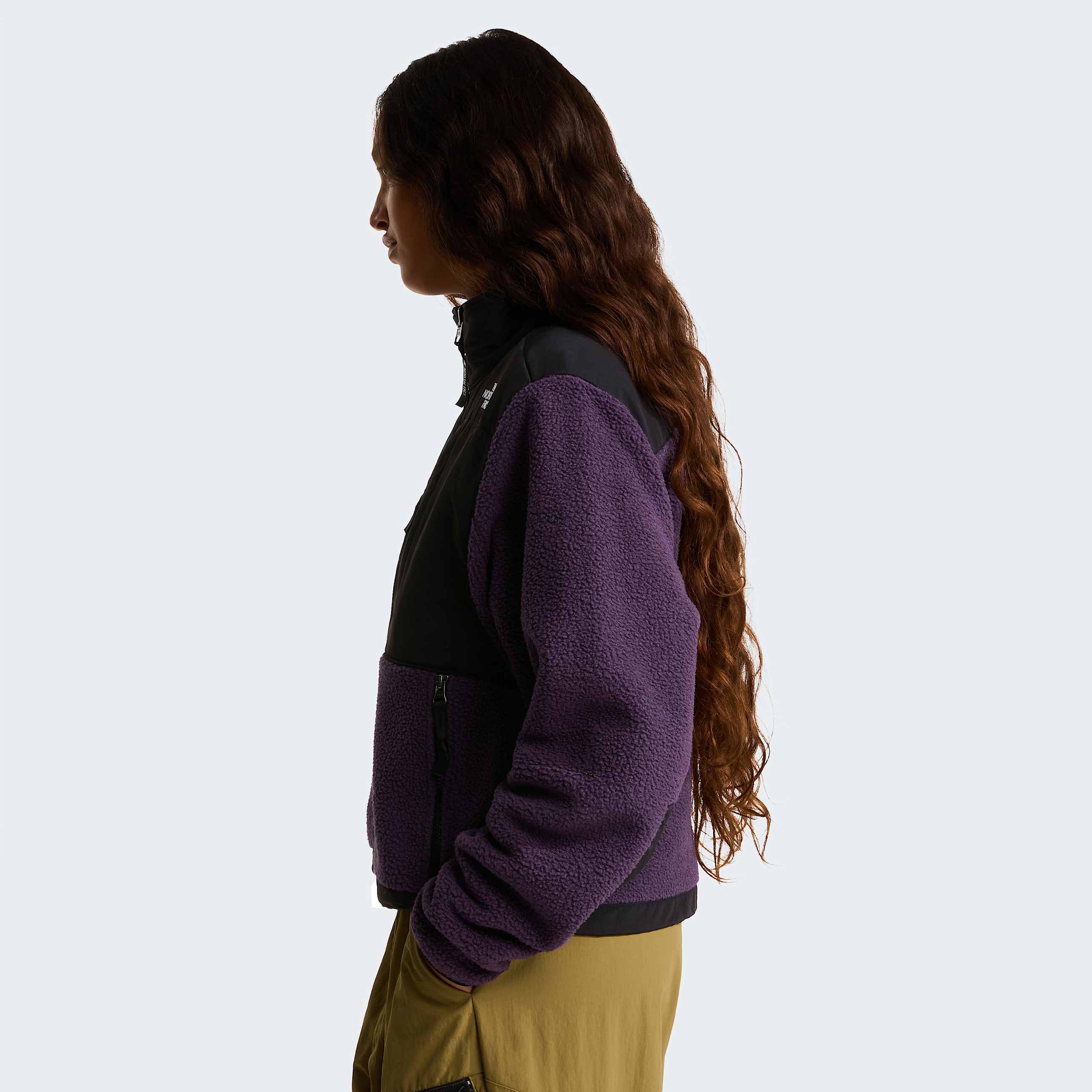 Womens Retro Denali Jacket TNF Endless Dusk TNF Black ALT2