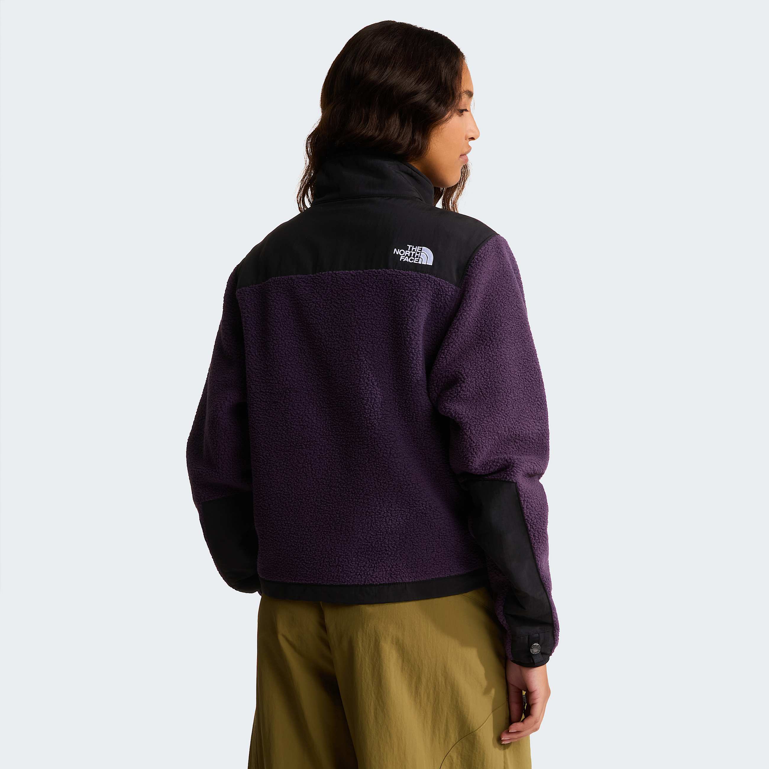 Womens Retro Denali Jacket TNF Endless Dusk TNF Black ALT3