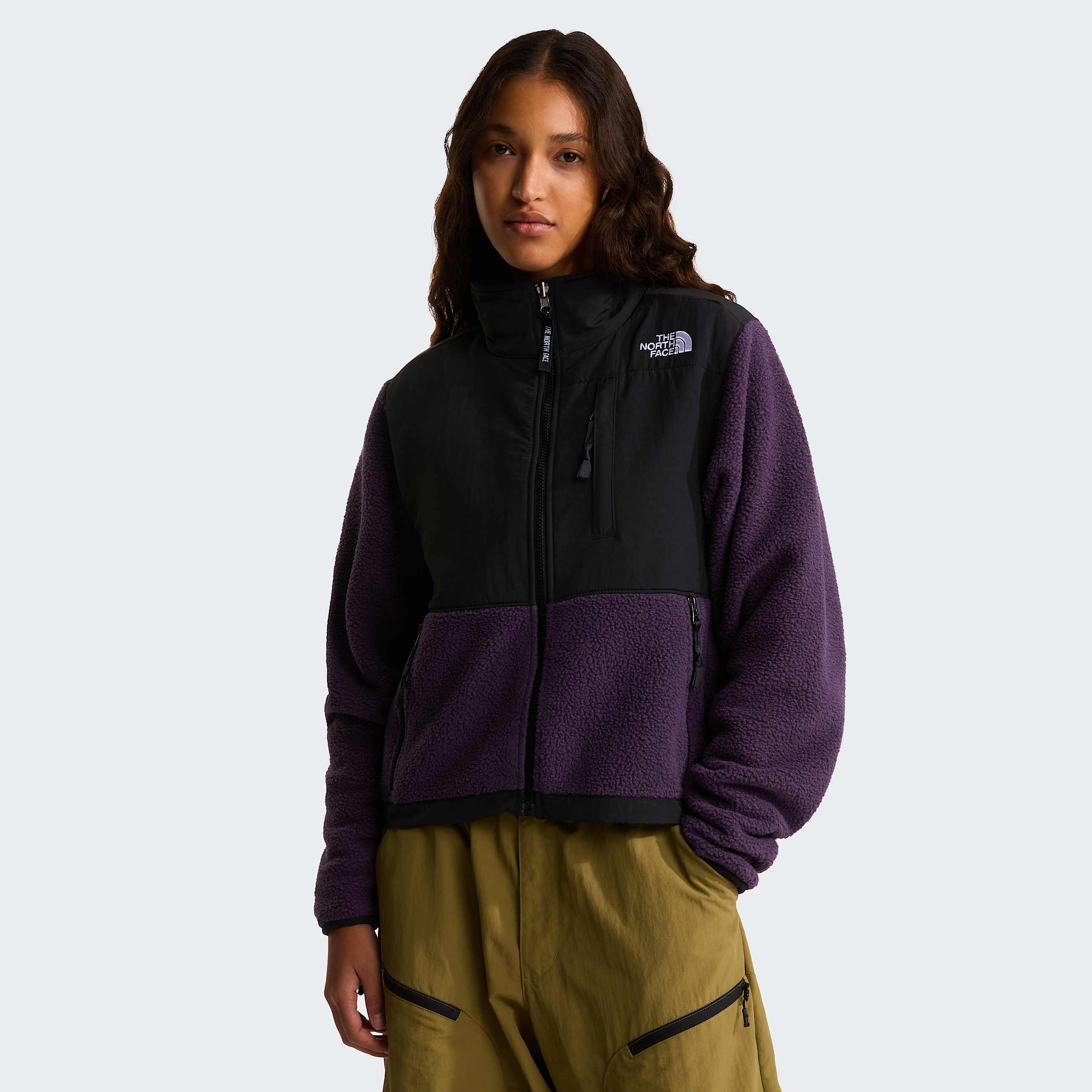 Womens Retro Denali Jacket TNF Endless Dusk TNF Black HERO