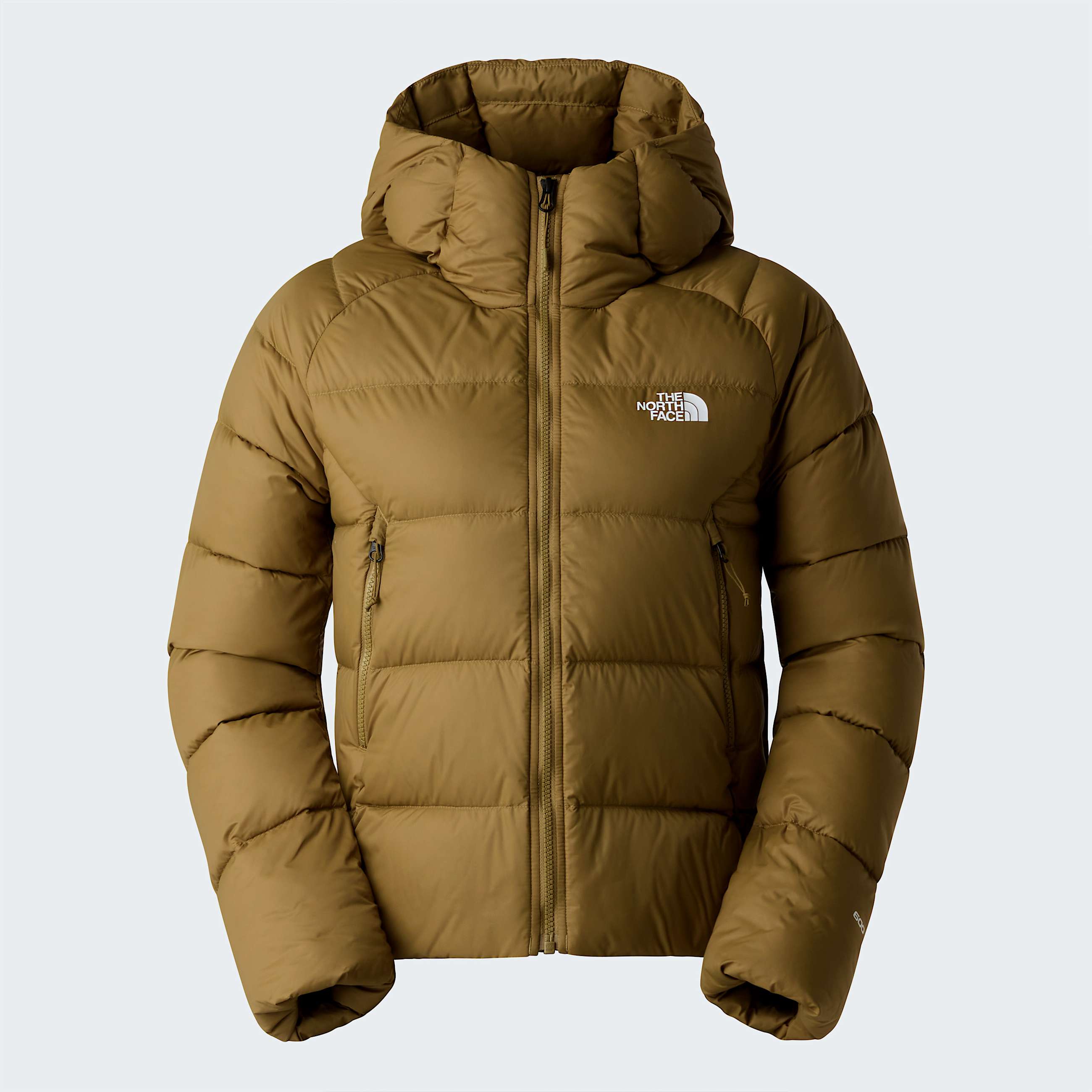 Womens Hyalite Down Hooded Jacket TNF Cedar ALT20