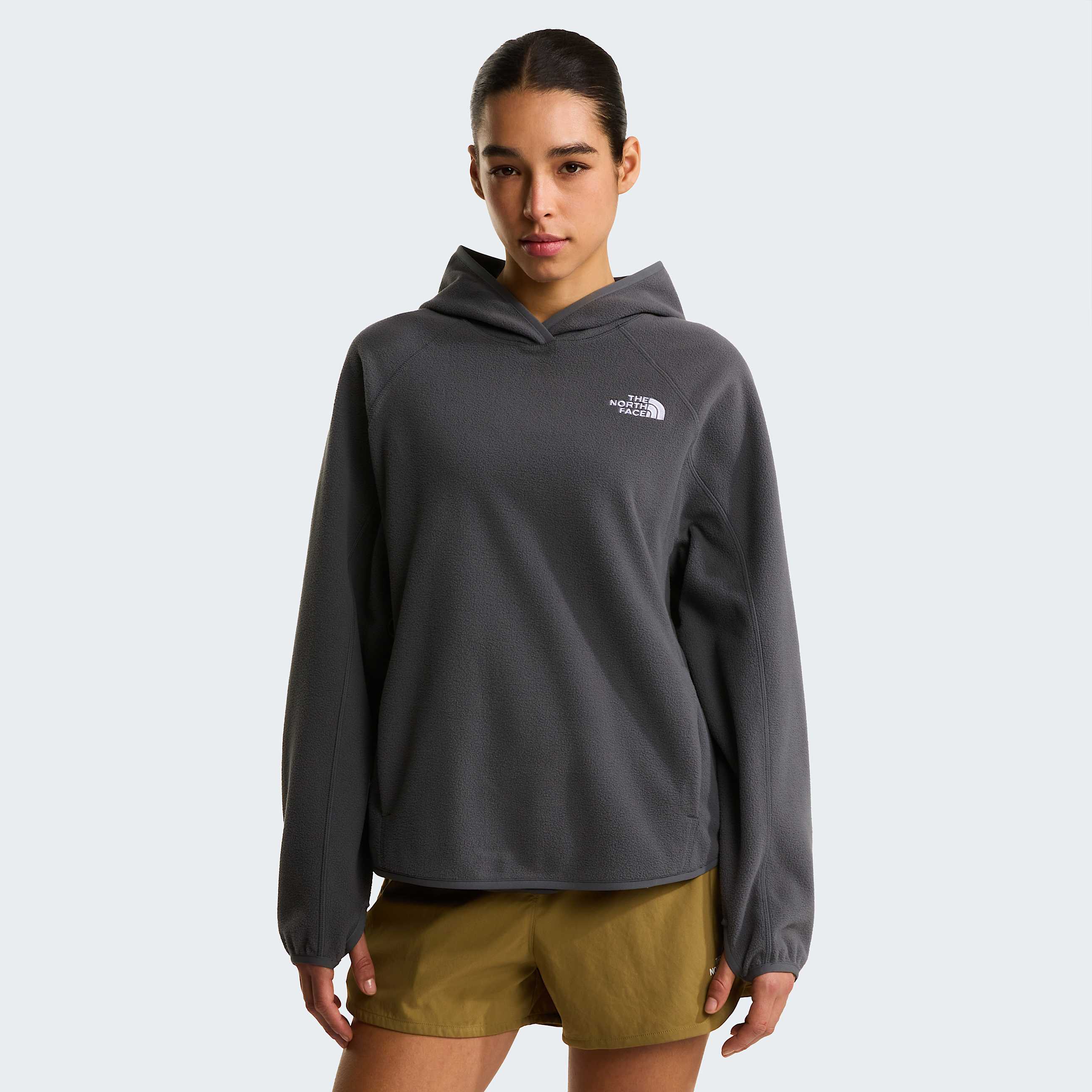Oxarafleece met capuchon voor dames TNF Anthracite Grey HERO