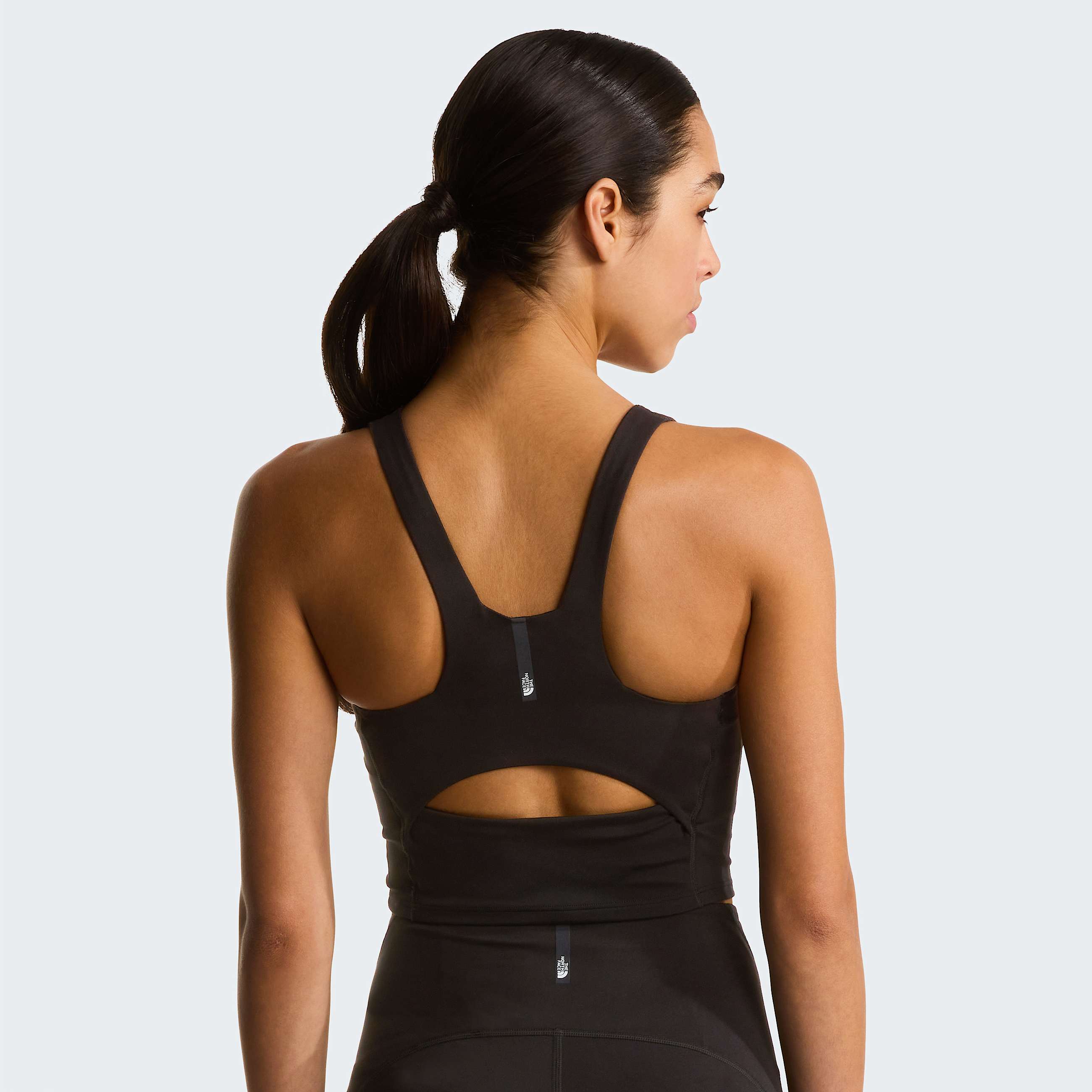 Womens Jaida Longline Bra TNF TNF Black HERO