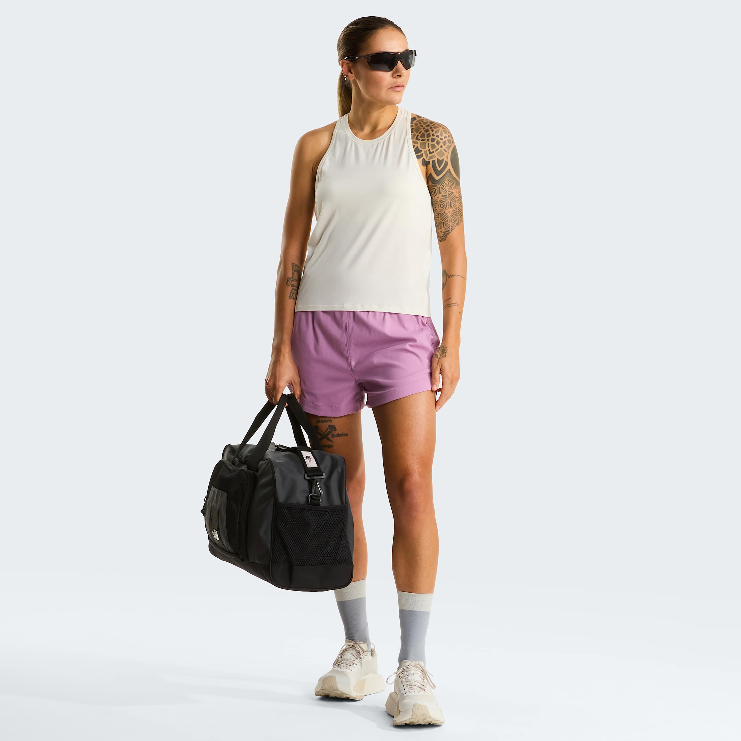 Womens Jaida Tank Top TNF White Dune Light Heather ALT1