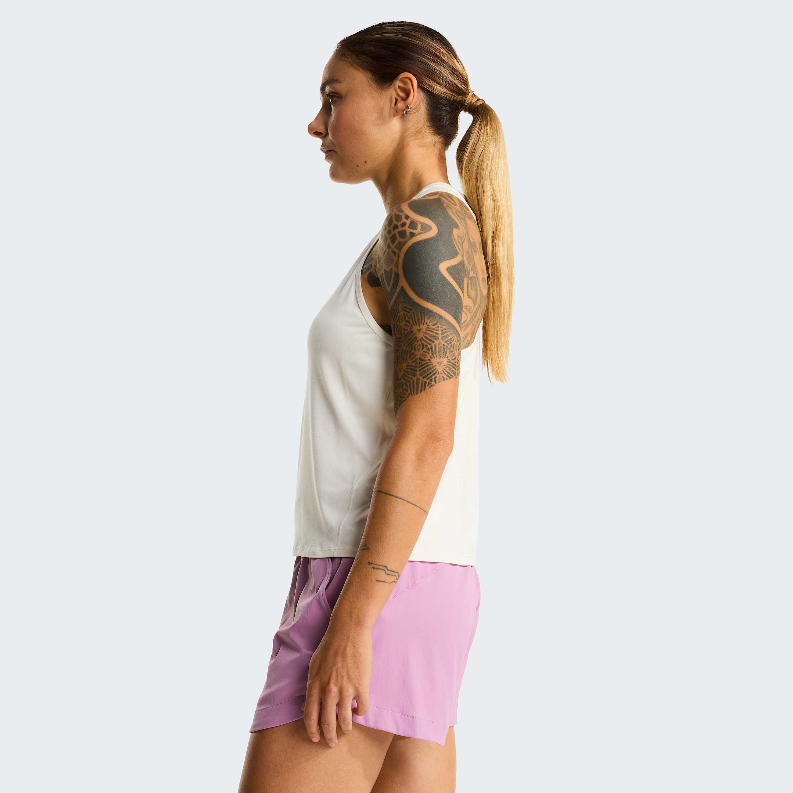 Womens Jaida Tank Top TNF White Dune Light Heather ALT2