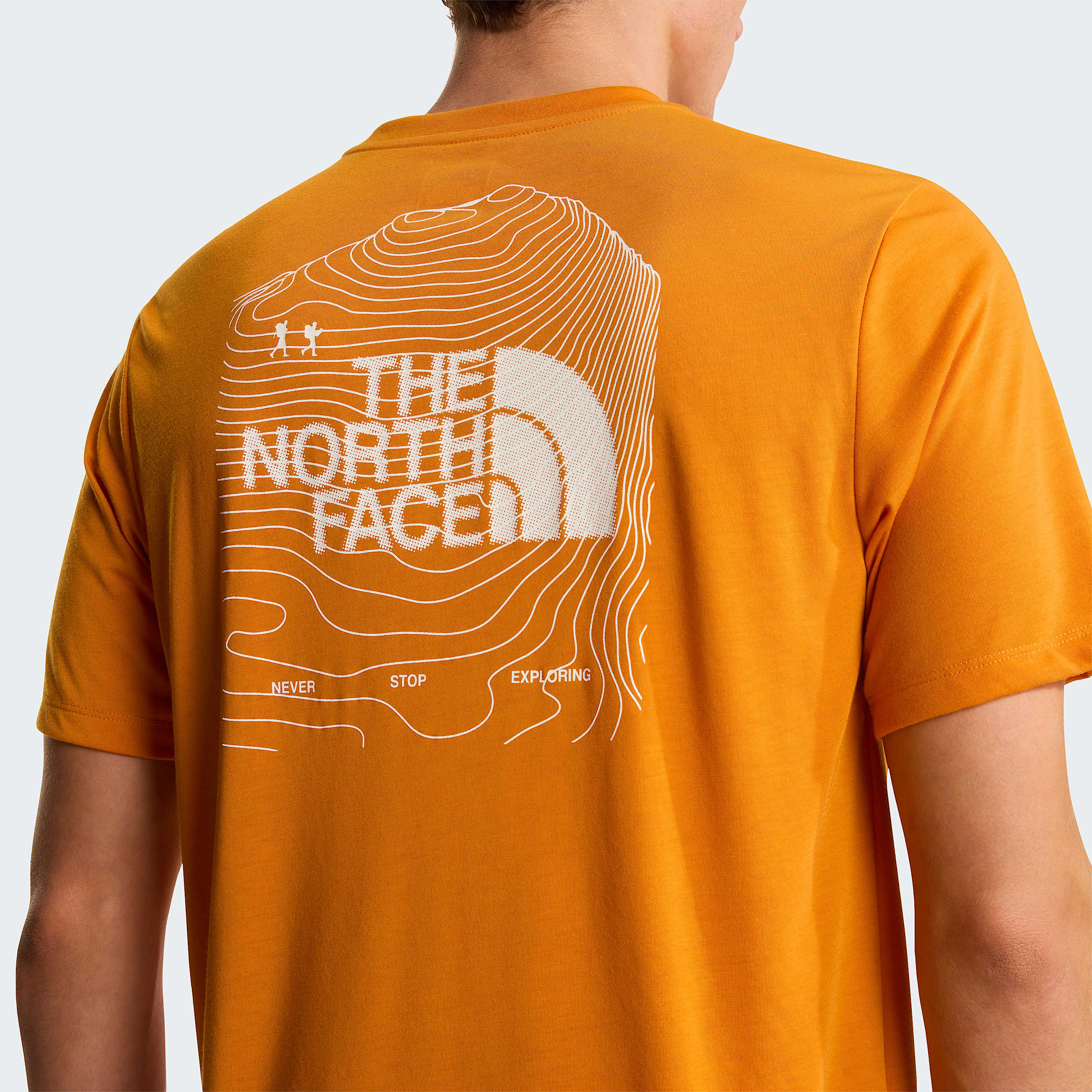 Mens Bitmap Logo Graphic TShirt TNF ALT5