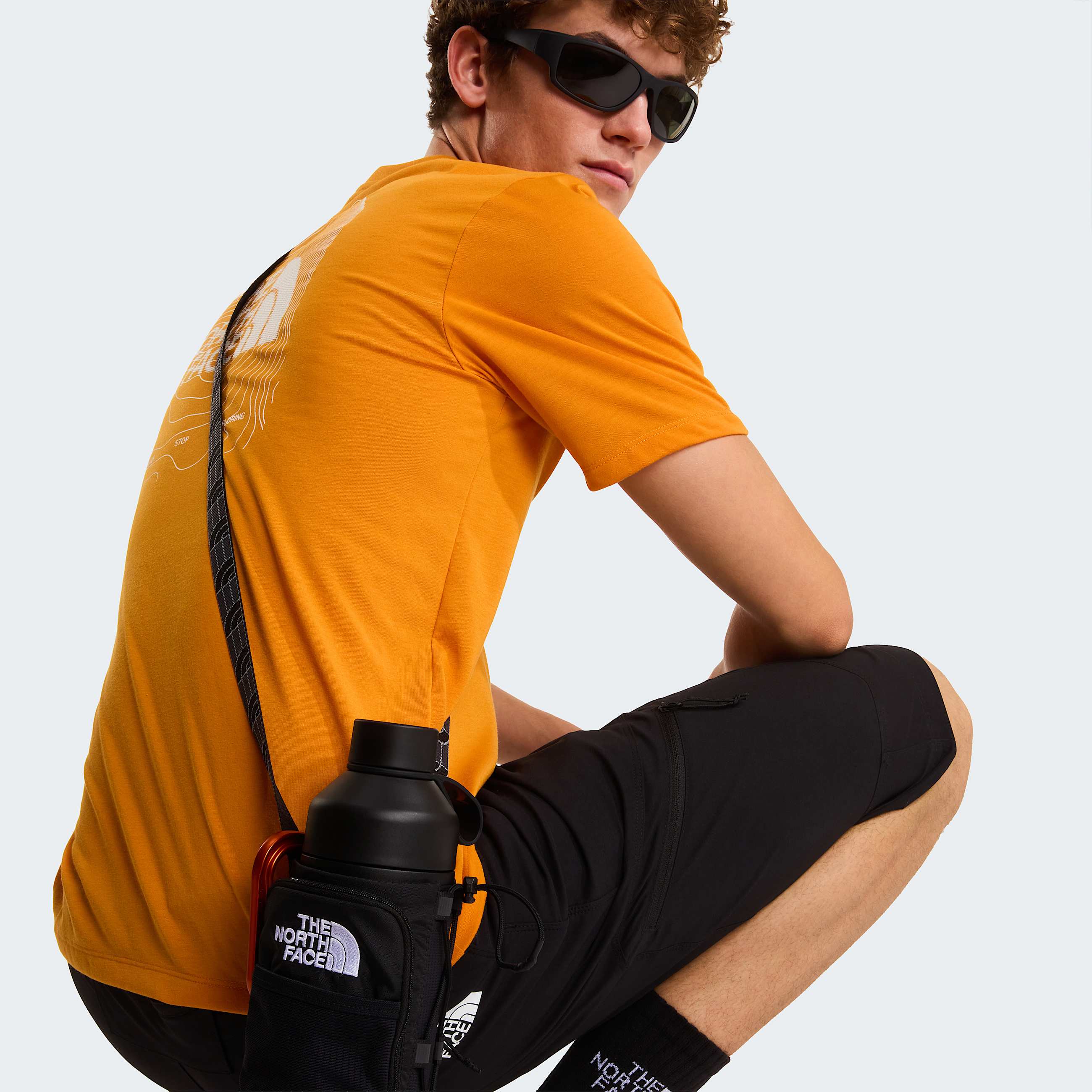 Mens Bitmap Logo Graphic TShirt TNF ALT6