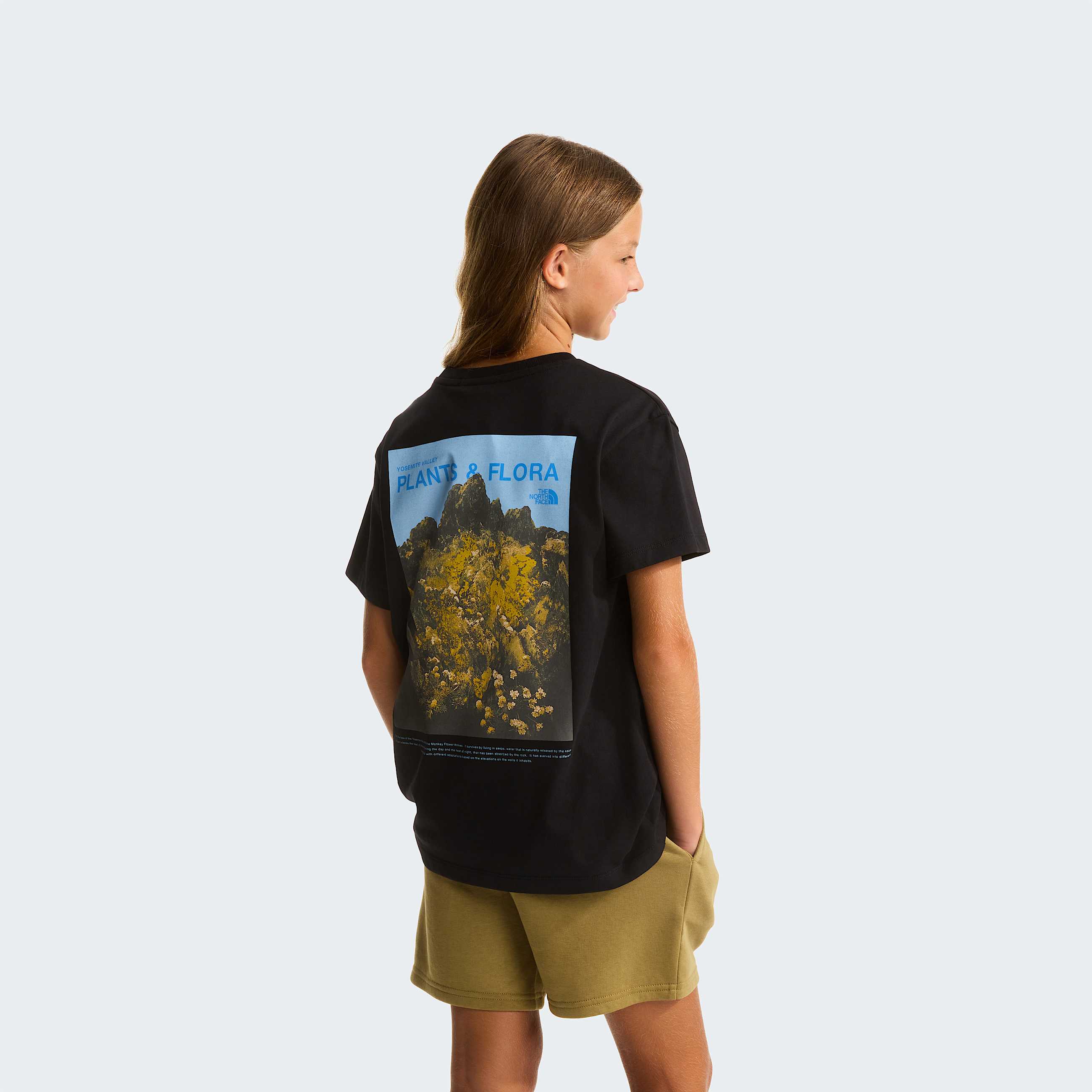 Girls Flora Relaxed TShirt TNF TNF Black HERO