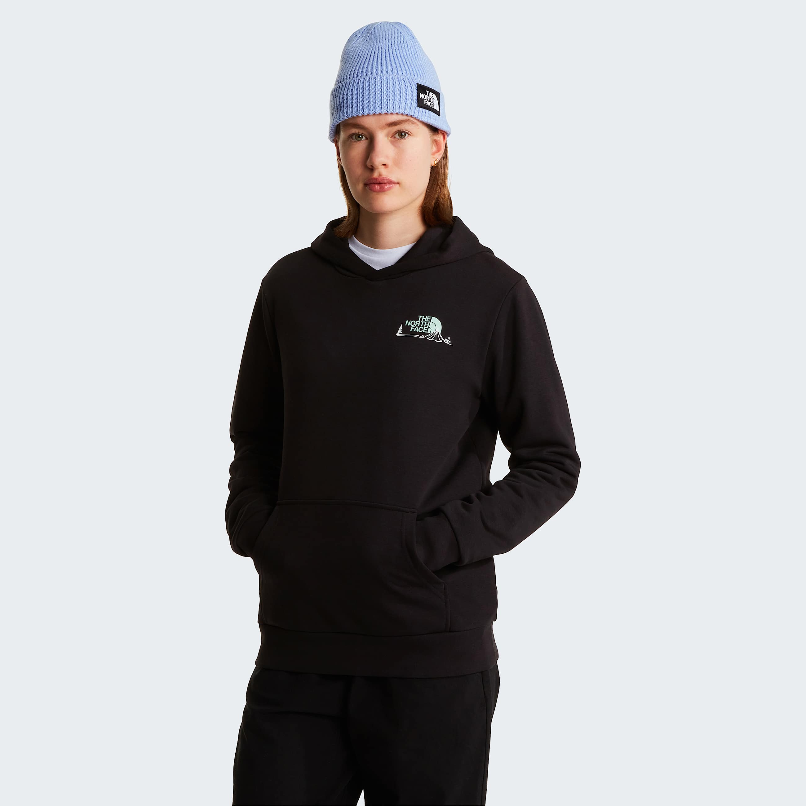 Felpa Monte Regular con cappuccio e grafica da donna TNF ALT1