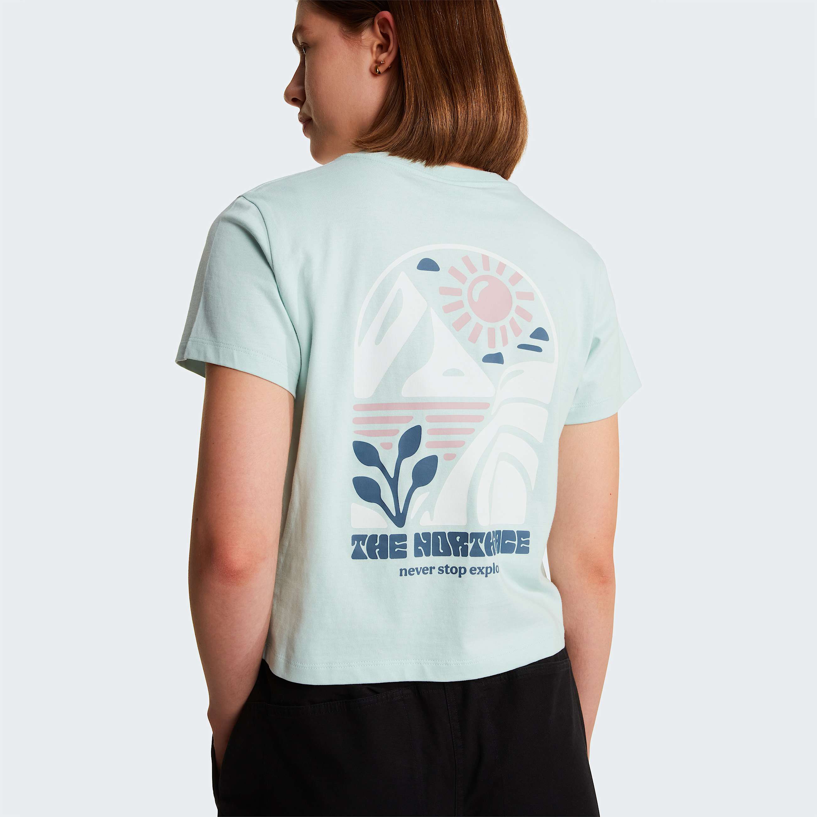Womens Sun Regular Graphic TShirt TNF Opal Frost ALT4