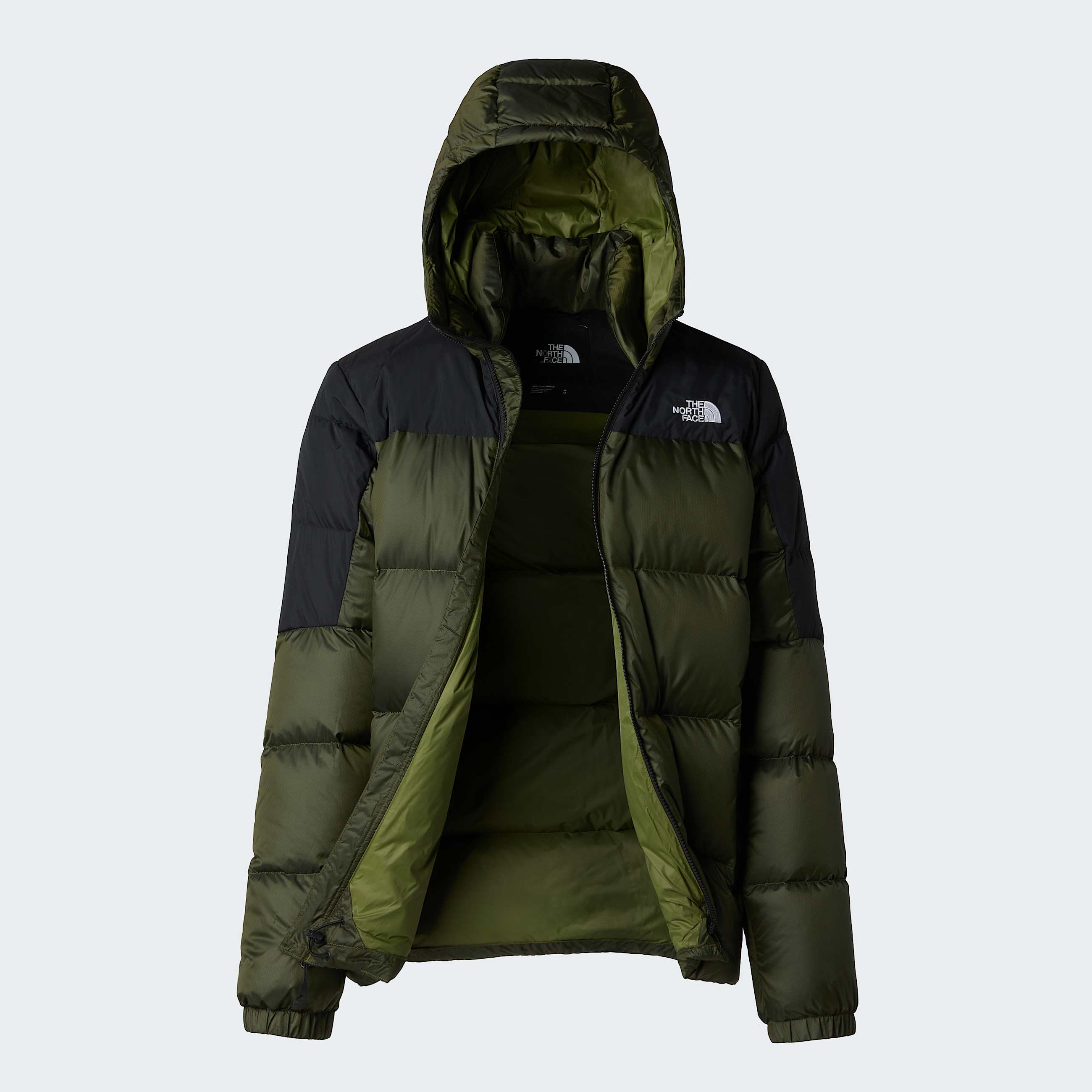 Mens Diablo Down 20 Hooded Jacket TNF Woodland Green Black HeatherTNF Black ALT17