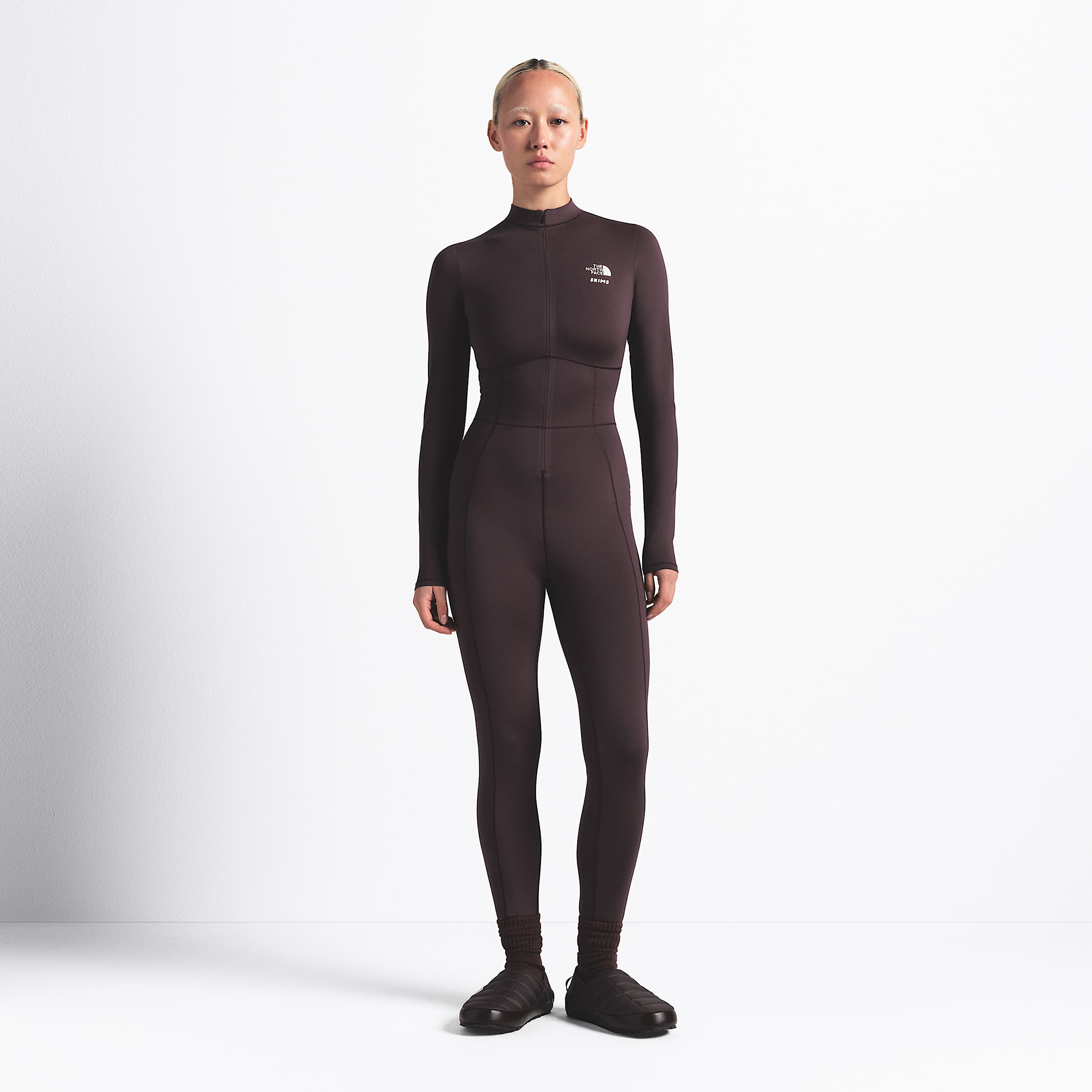 Womens The North Face X SKIMS Refina Bodysuit TNF SK Phoenix HERO