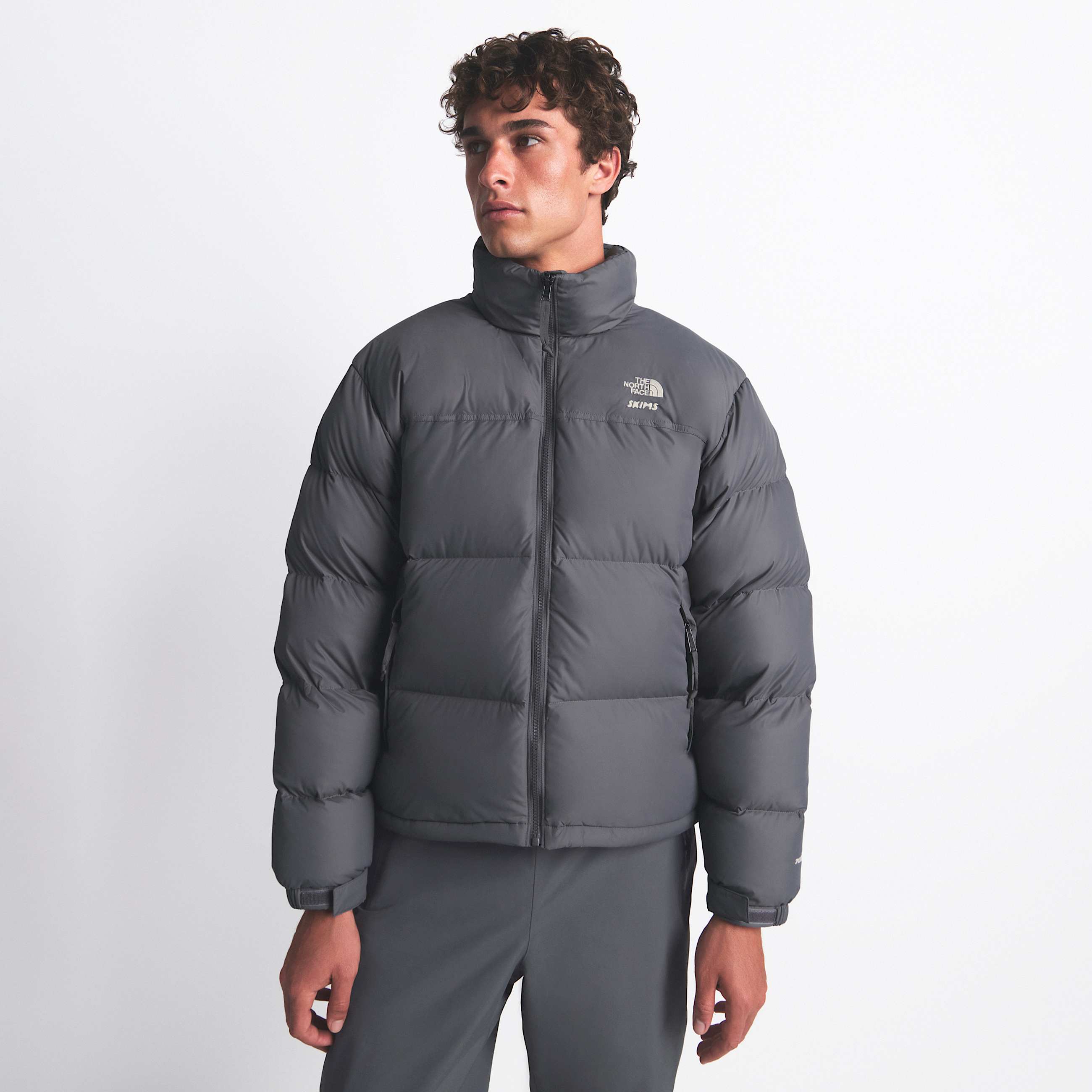 The North Face X SKIMS 1996 Nuptse Jacket Unisex TNF SK Gunmetal ALT1