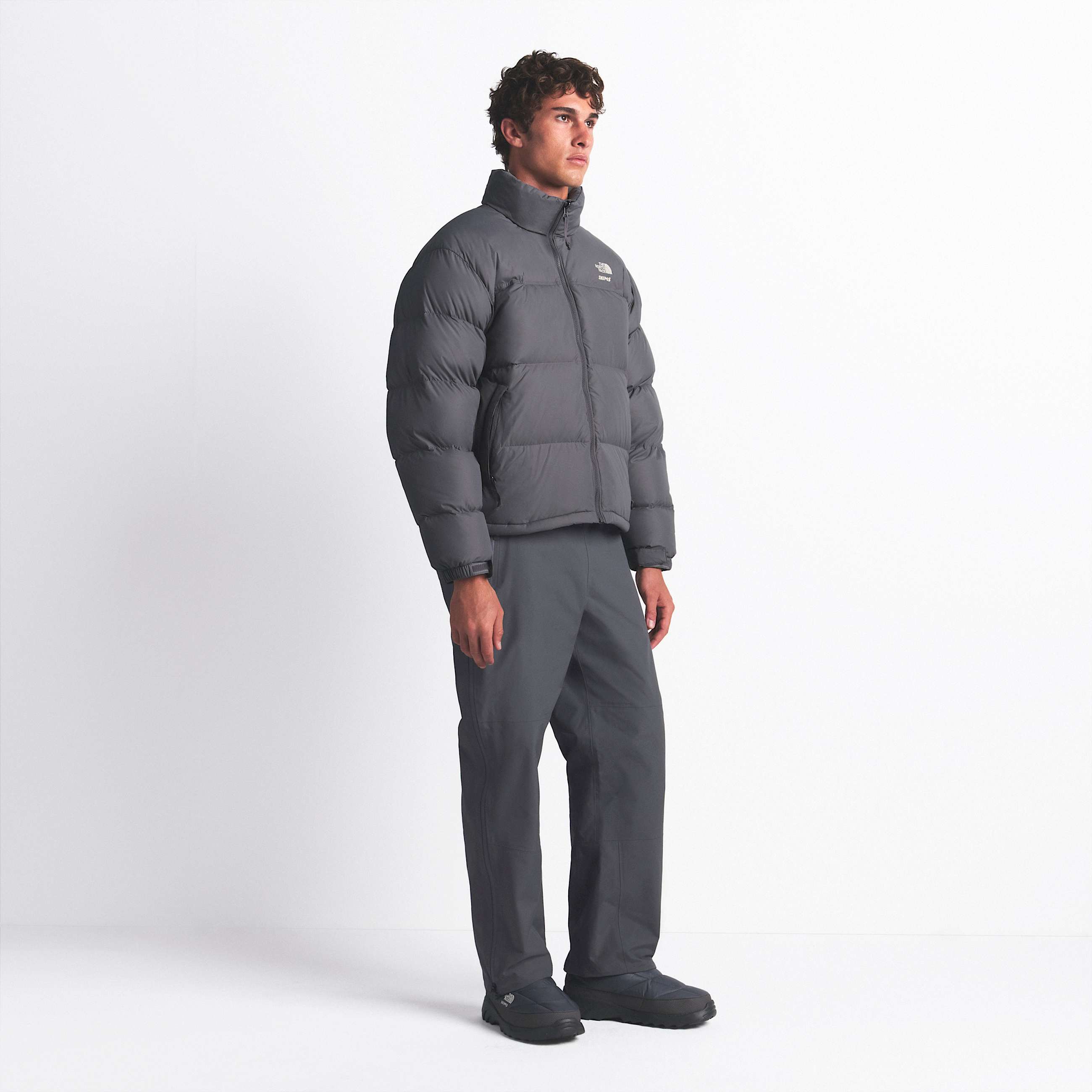The North Face X SKIMS 1996 Nuptse Jacket Unisex TNF SK Gunmetal ALT6
