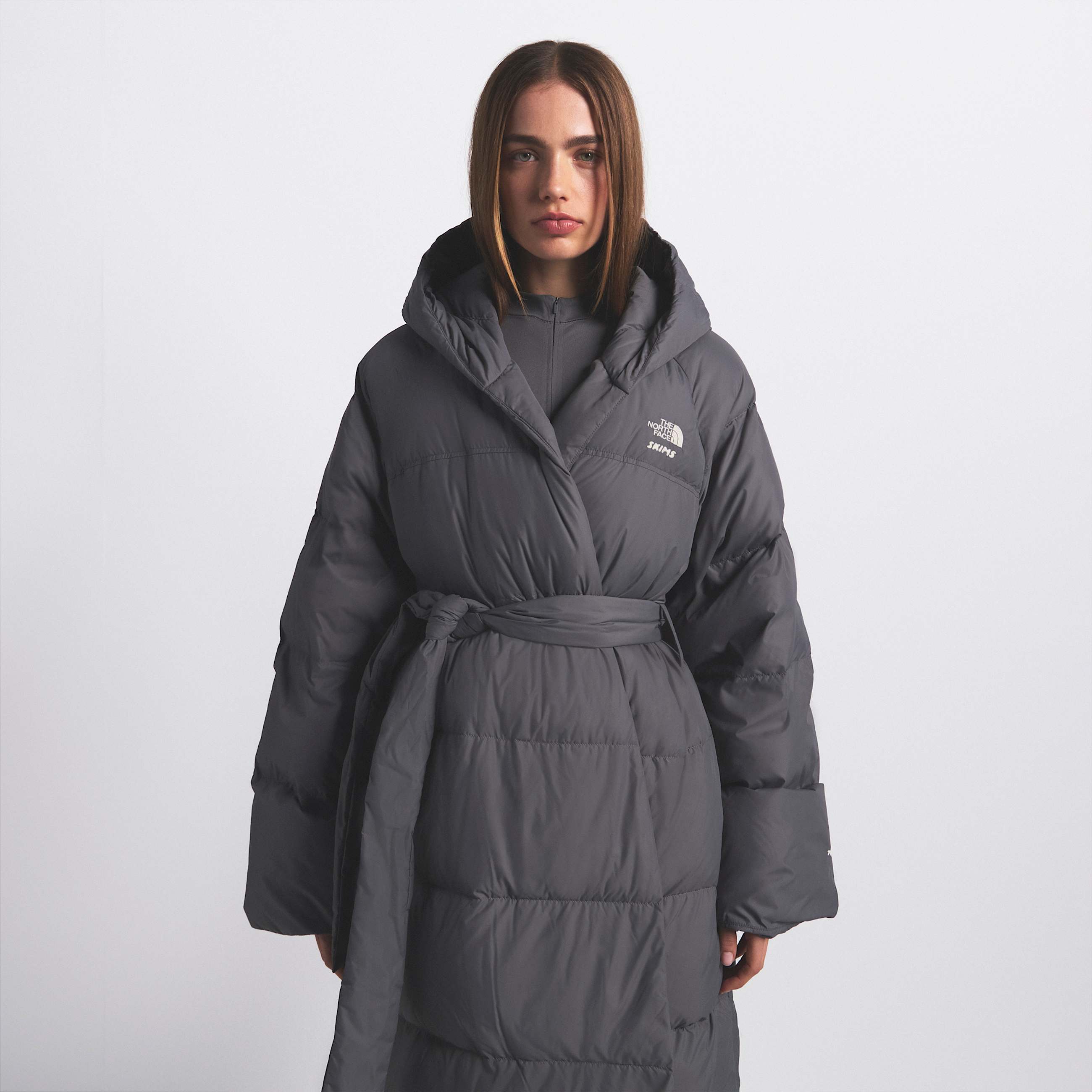 Women's The North Face X SKIMS Nuptse Wrap Parka | The North Face DK