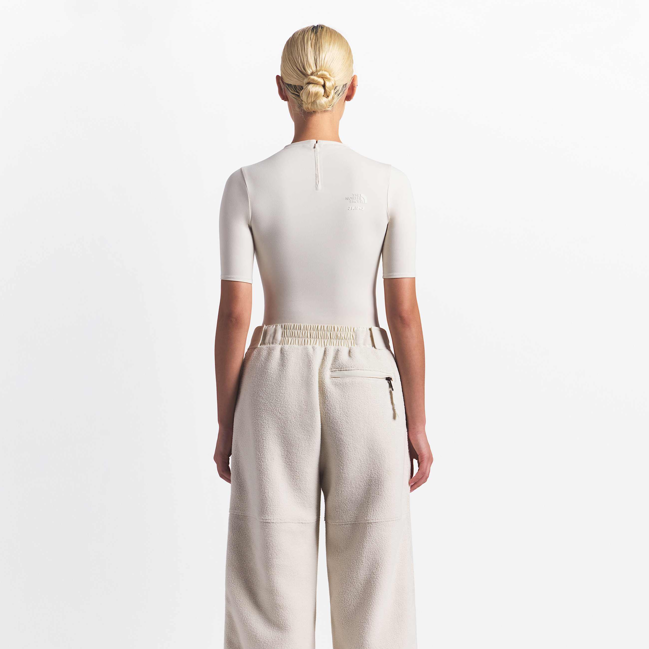 The North Face X SKIMS 1995 Denali Fleece Straight Leg Trousers Unisex TNF ALT4