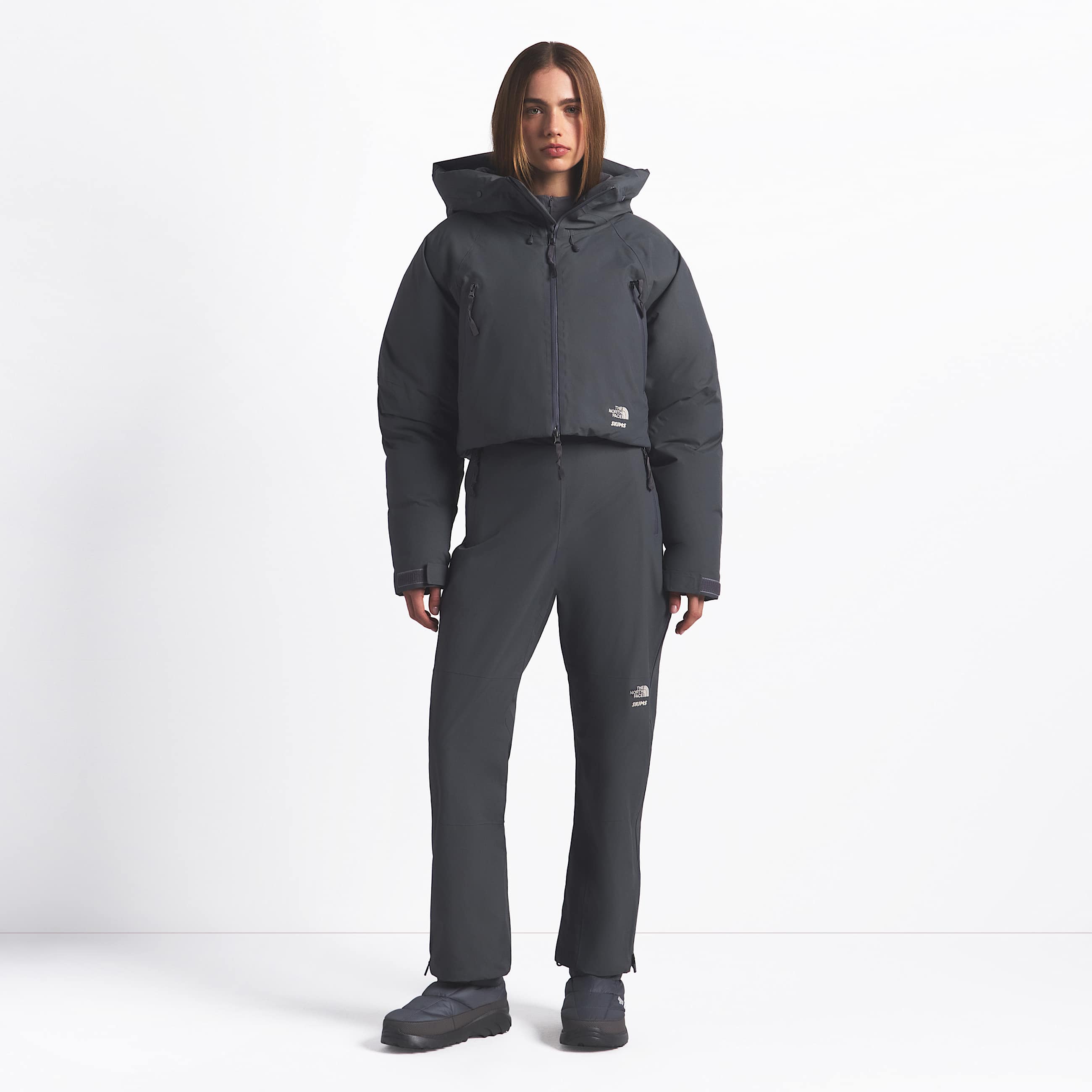 Giacca imbottita The North Face X SKIMS da donna TNF SK Gunmetal ALT1