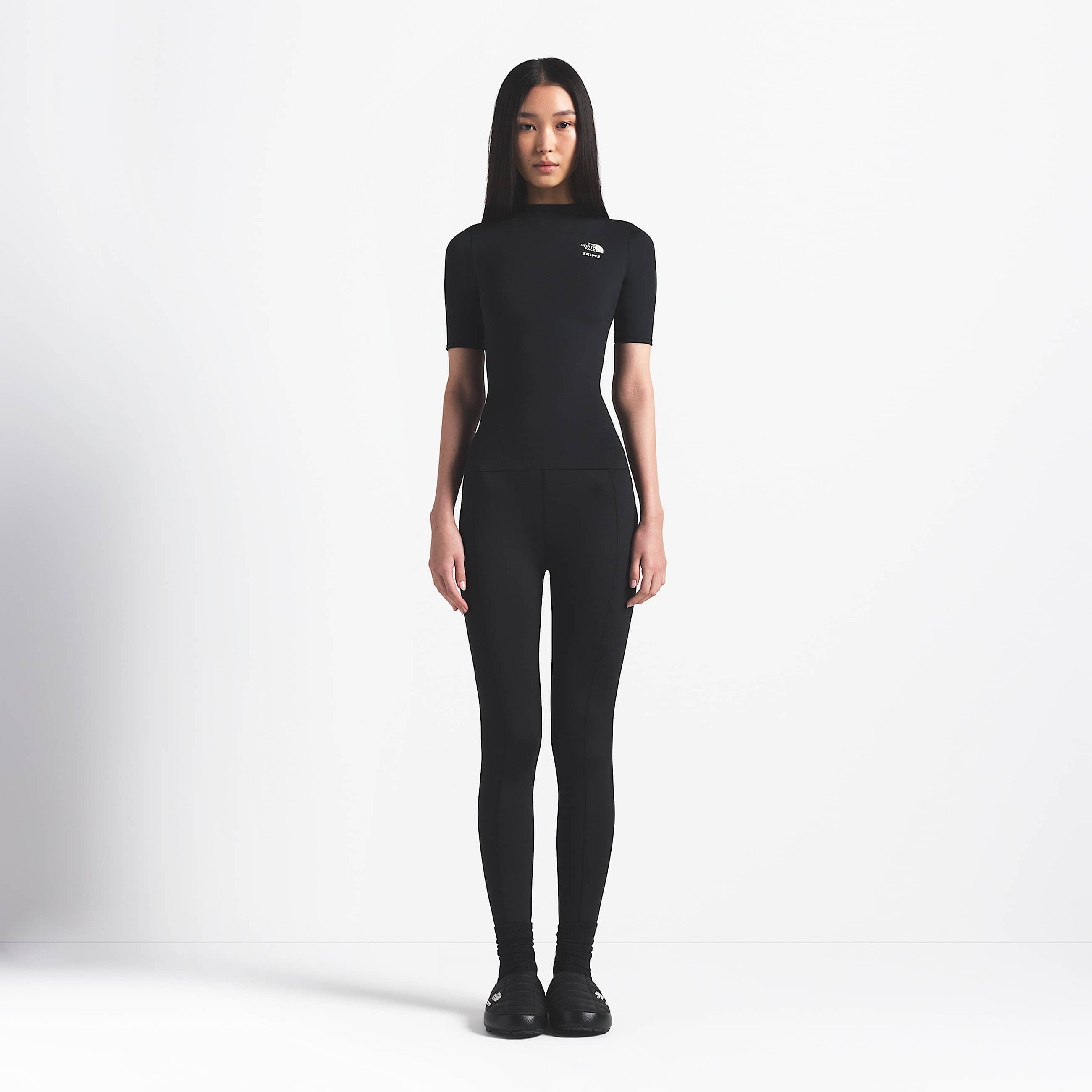 Womens The North Face X SKIMS Refina Top TNF SK Onyx ALT2